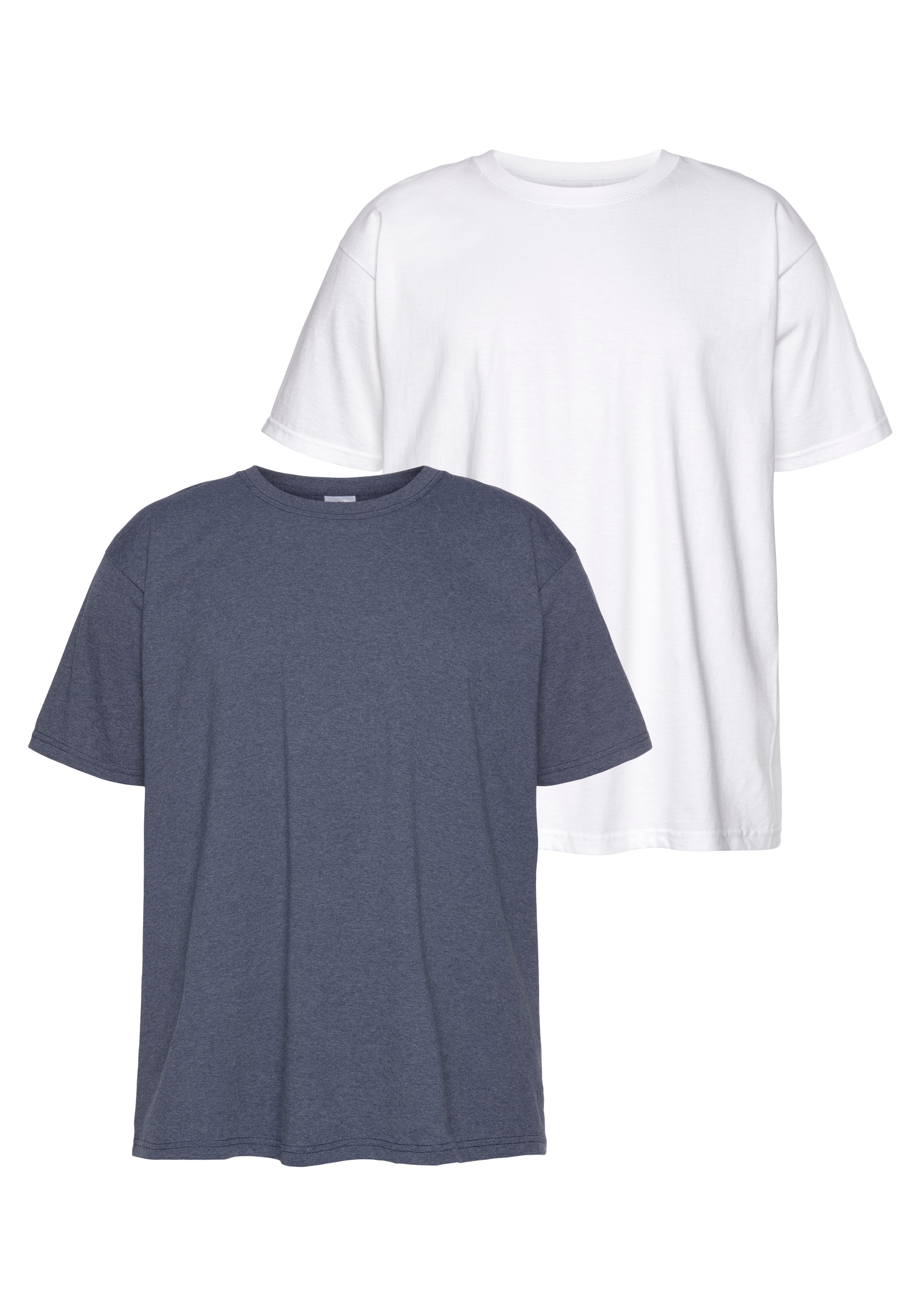 tlg.), T-Shirt, aus reiner Jelmoli-Versand (Packung, 2 Fruit of the Loom online | kaufen Baumwolle