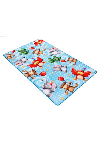 Böing Carpet Kinderteppich »Lovely Kids LK-4 Affen«, rechteckig, 2 mm Höhe, Motiv... kaufen