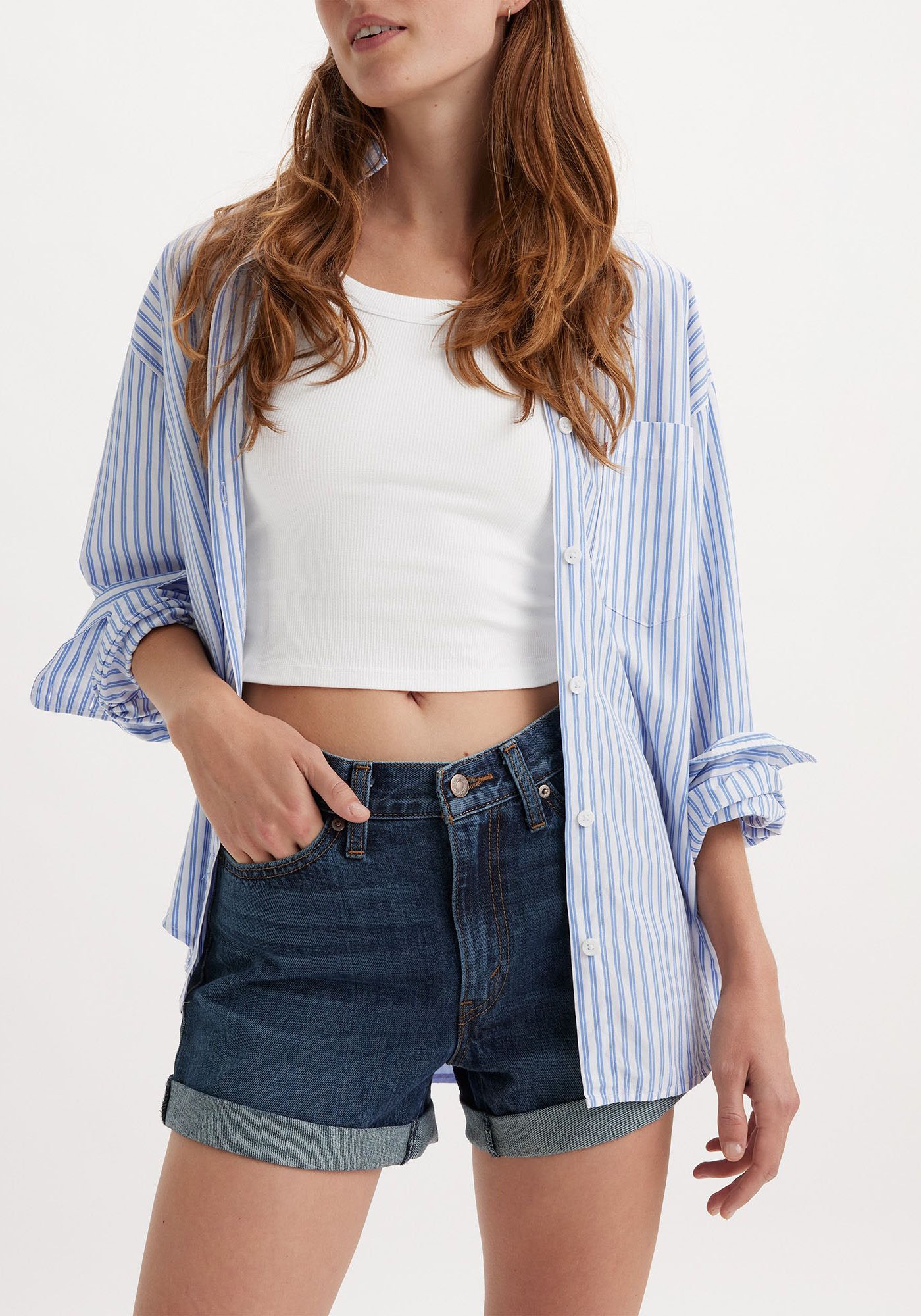 Levi's® Shorts »ROLLED 80S MOM SHORTS« Sommerhose mit Aufschlag