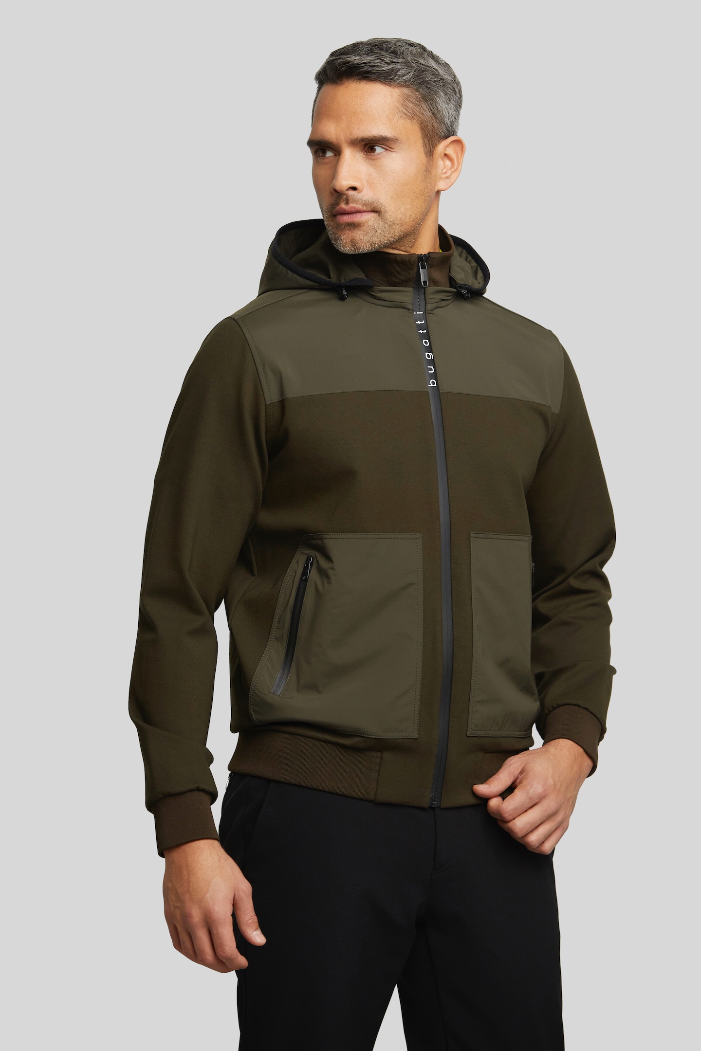 Sweatjacke, mit Reflektorelementen