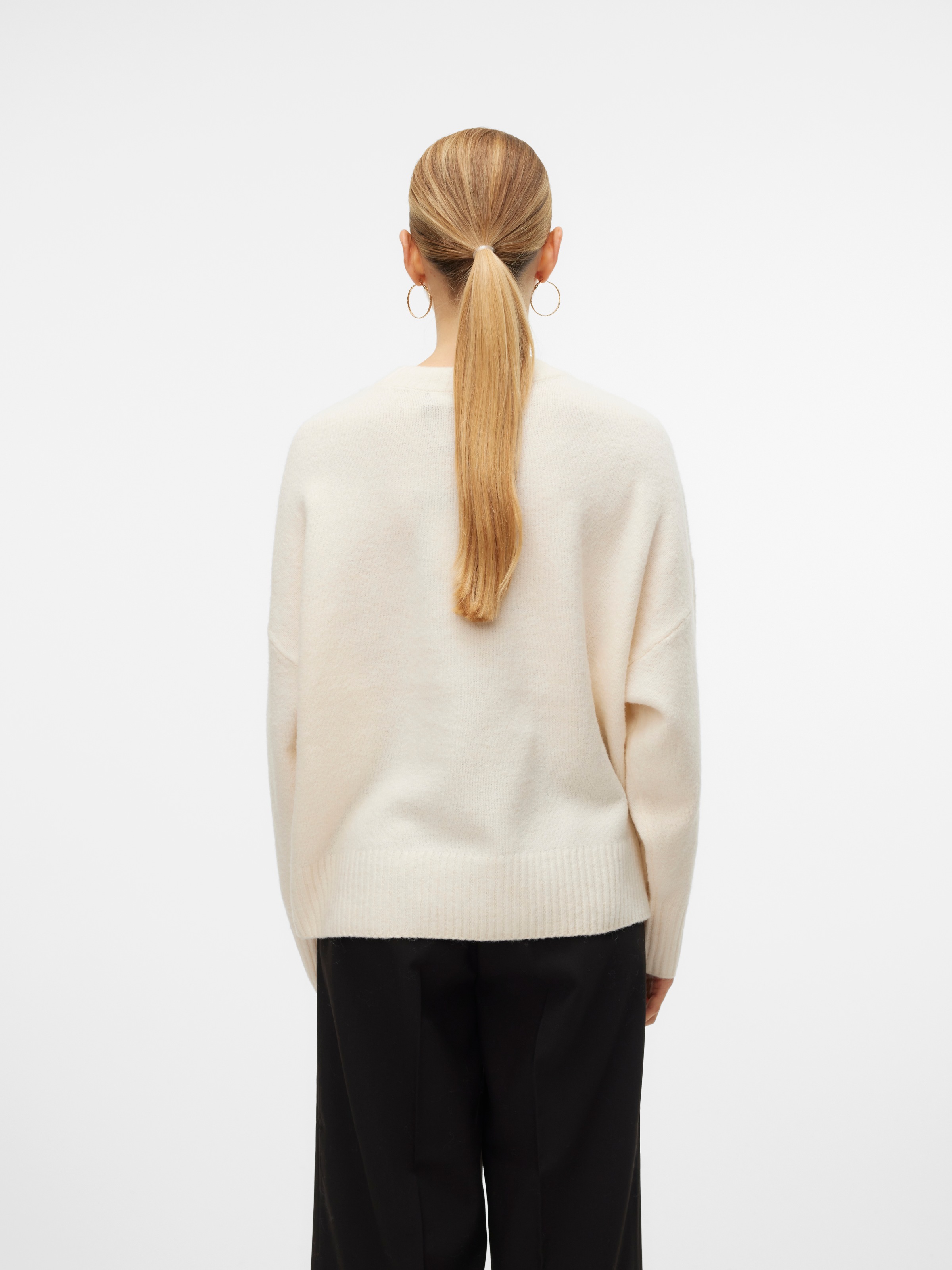 Vero Moda Strickpullover »VMBOOM LS O-NECK PULLOVER GA NOOS«