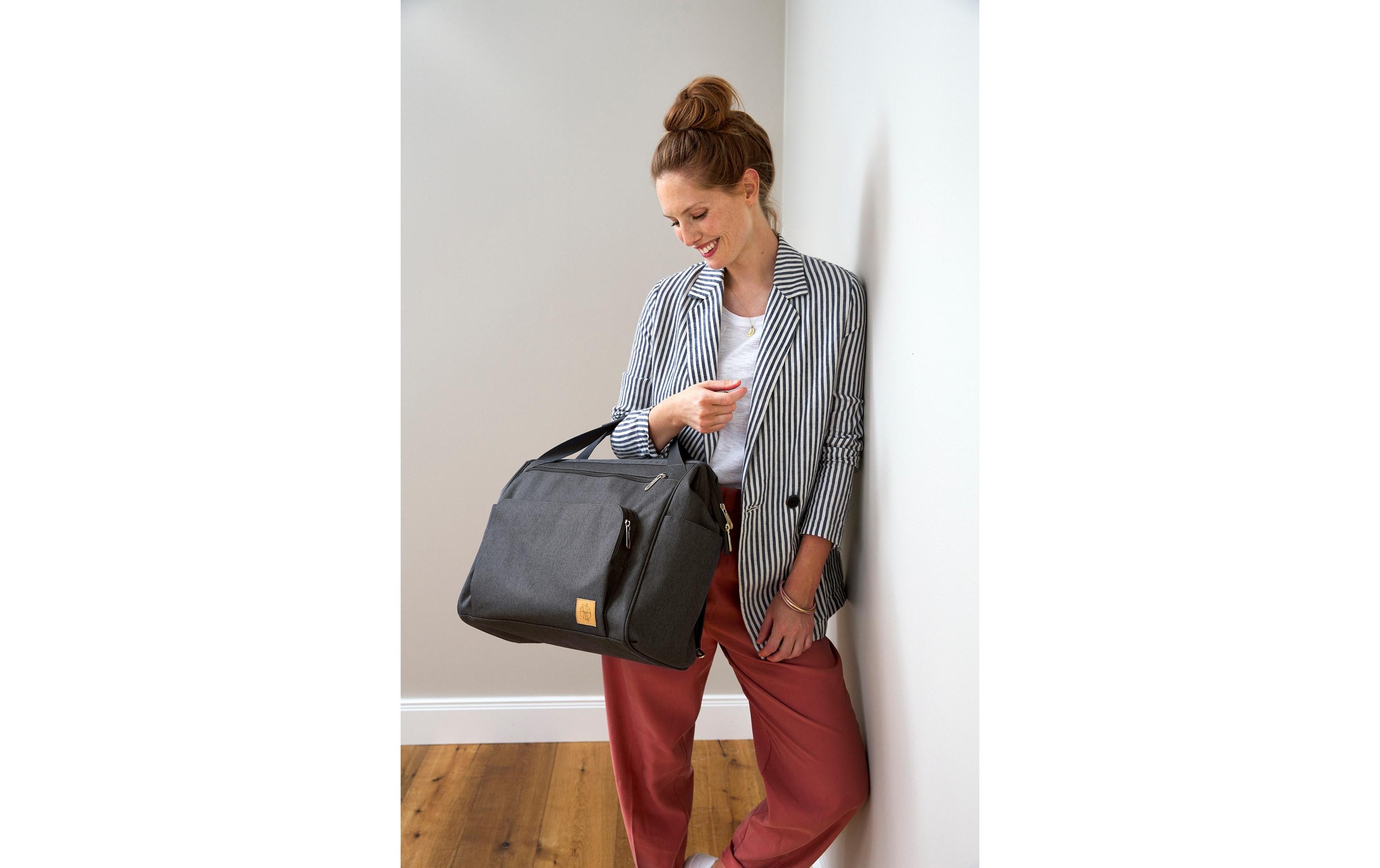 LÄSSIG Wickeltasche »Goldfarbenie Twin Anthracite«