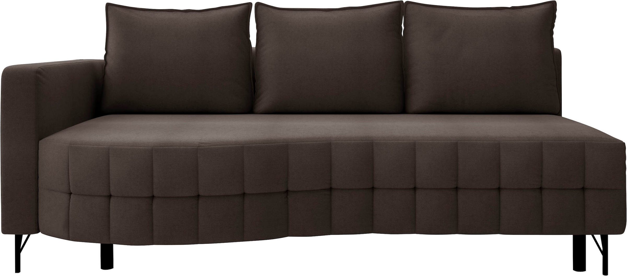 exxpo - sofa fashion Loungesofa »T wiggy Schlafsofa mit Bettfunktion und Bettkasten,«, komfortabler Federkern, super Sitzkomfort, elegante Formensprache