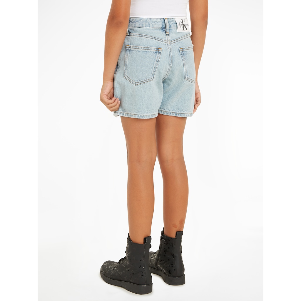 Calvin Klein Jeans Shorts »BARREL POWDER BLUE DENIM SHORTS«, Kinder bis 16 Jahre