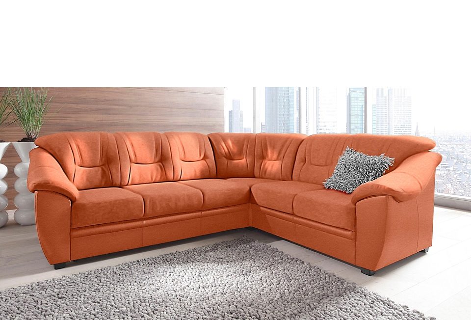 sit&more Ecksofa "Savona L-Form, B: 262 cm" optional Bettfunktion, Federkern