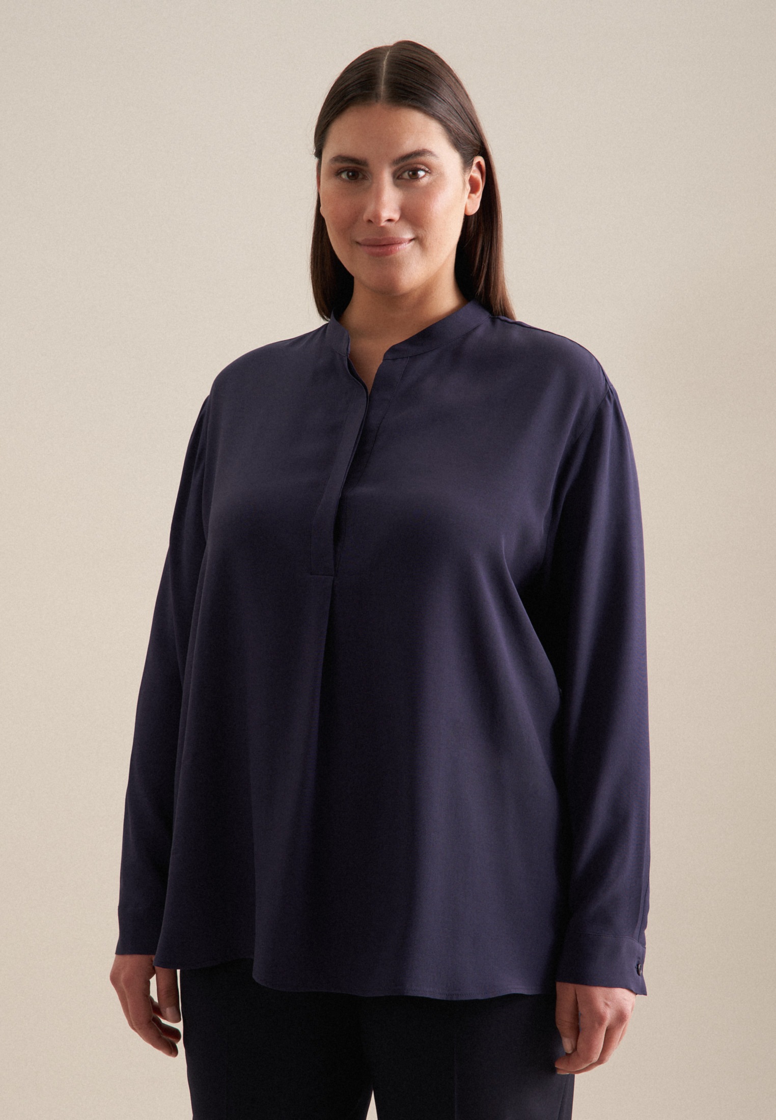 seidensticker Klassische Bluse »Schwarze Rose« Tunika Uni