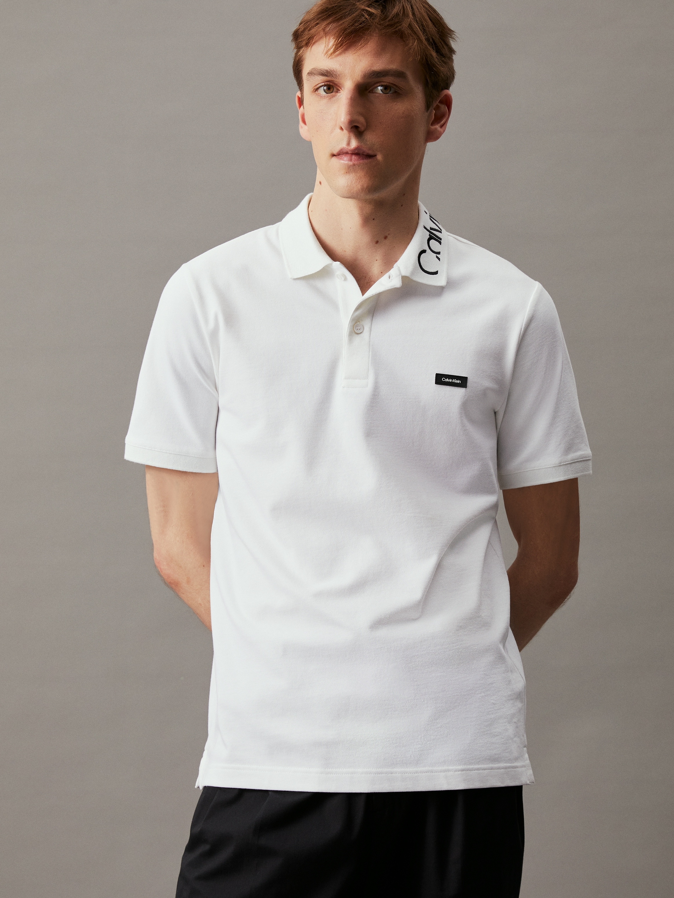 Poloshirt »STRETCH PIQUE EMBROID LOGO POLO«