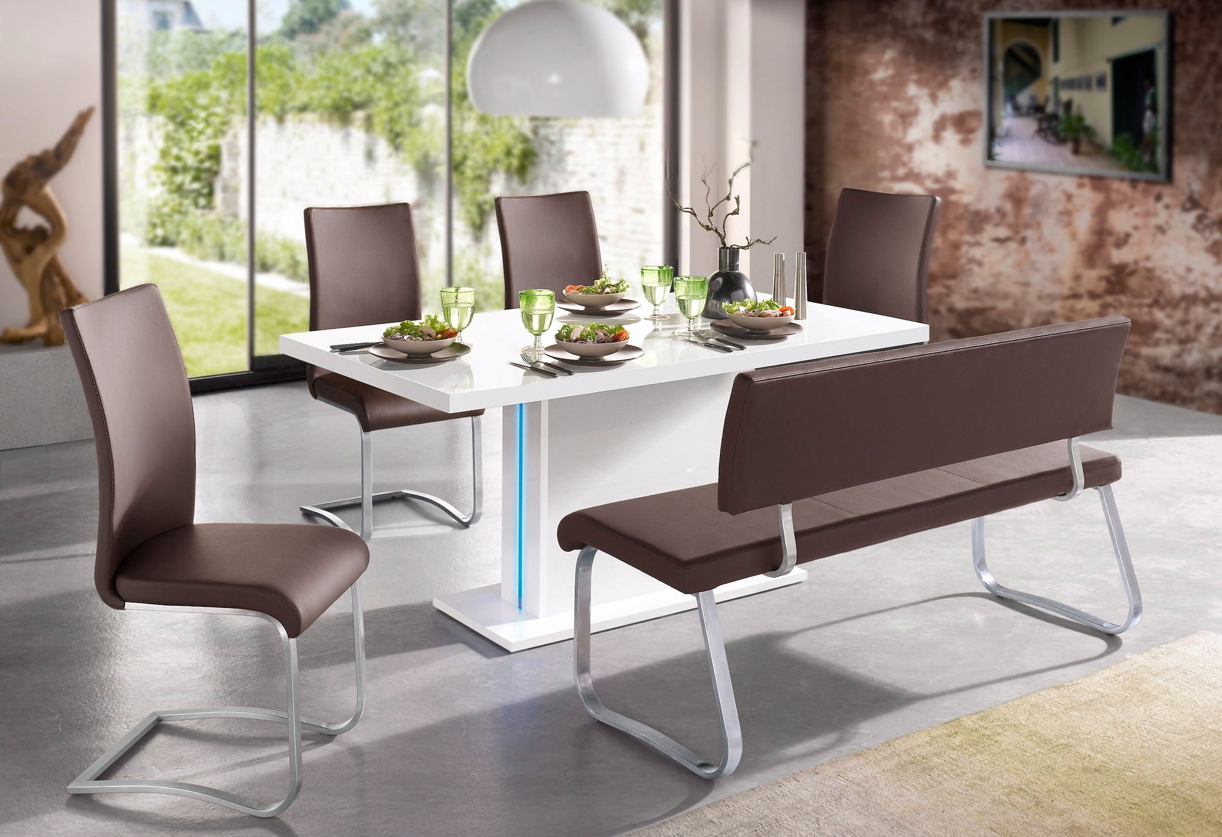 MCA furniture Polsterbank »Arco«, (1 St.), belastbar bis 280 kg,  Kunstleder, in verschiedenen Breiten online kaufen | Jelmoli-Versand