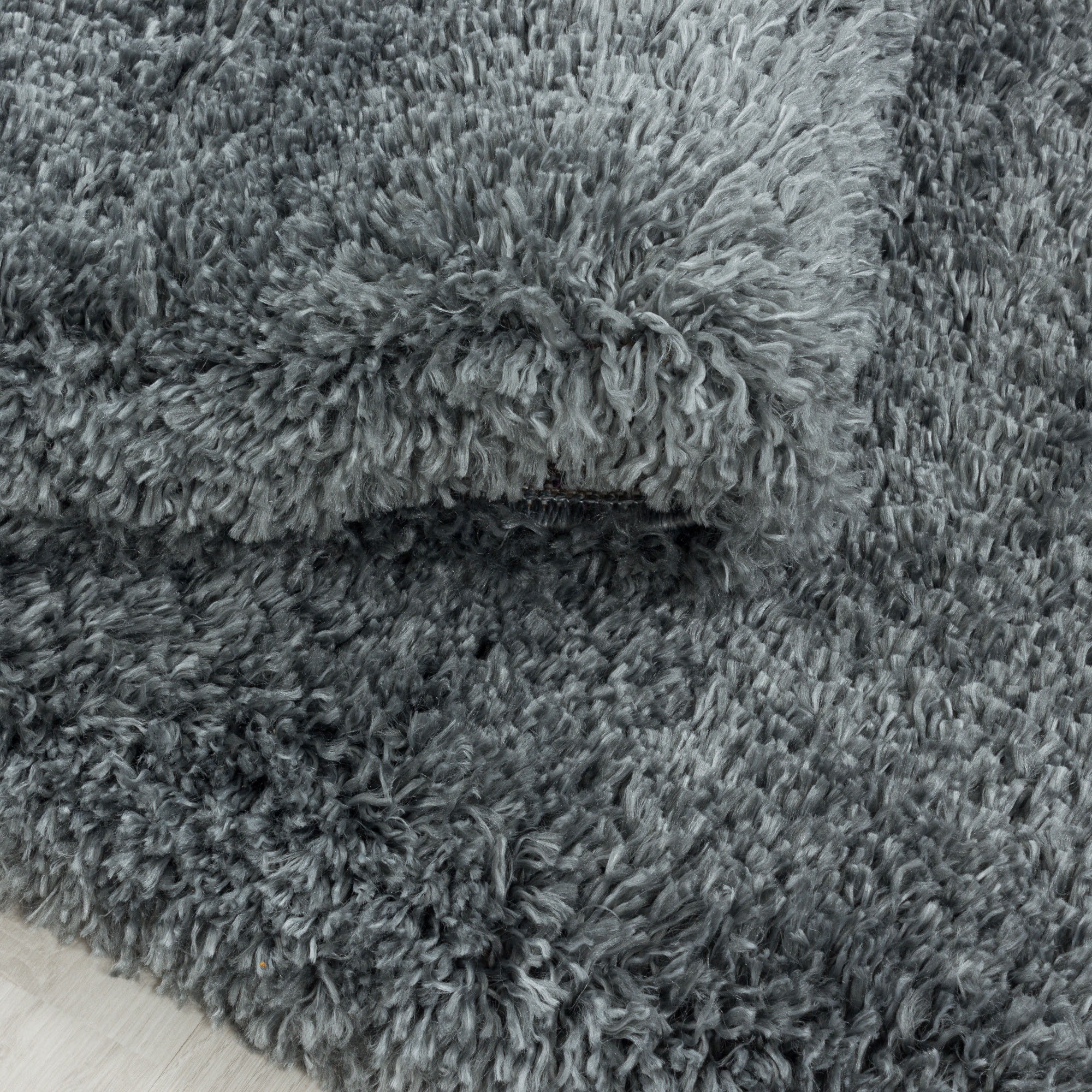 Ayyildiz Teppiche Hochflor-Teppich "FLUFFY 3500, auch als Läufer und in Rund" rund 50 mm Höhe Langflor, Shaggy, uni, robust, Wohnzimmer