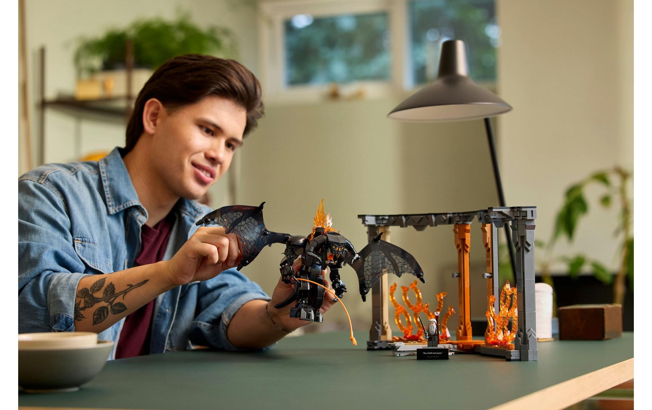 LEGO® Spielbausteine »Icons Der Herr der Ringe: Balrog Bücherstütze 10367«, (1201 St.)