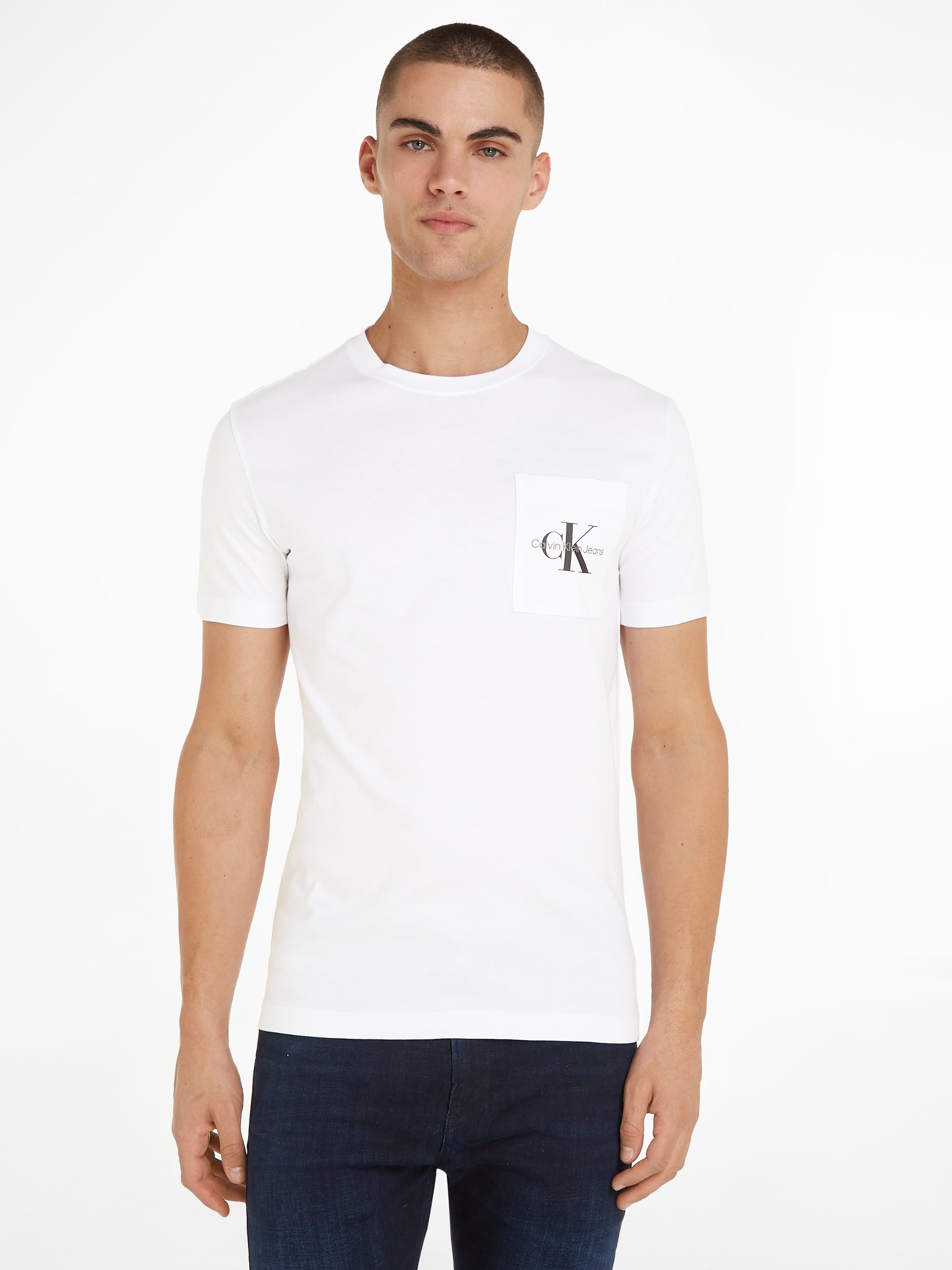 Calvin Klein Jeans T-Shirt »CORE MONOGRAM POCKET SLIM TEE« mit Brusttasche