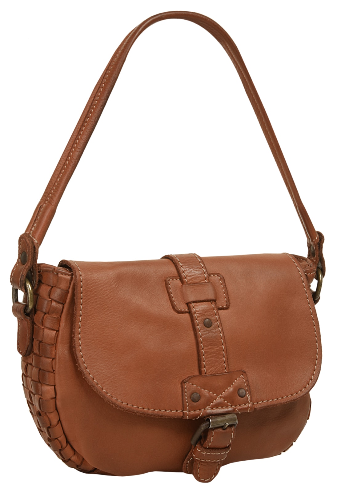 Cluty Umhängetasche, echt Leder, Made in Italy