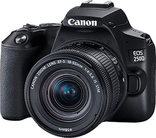 Canon Spiegelreflexkamera »EOS 250D«, EF-S 18-55mm f/4-5.6 IS STM, 24,1 MP, 3 fachx opt. Zoom, WLAN-Bluetooth