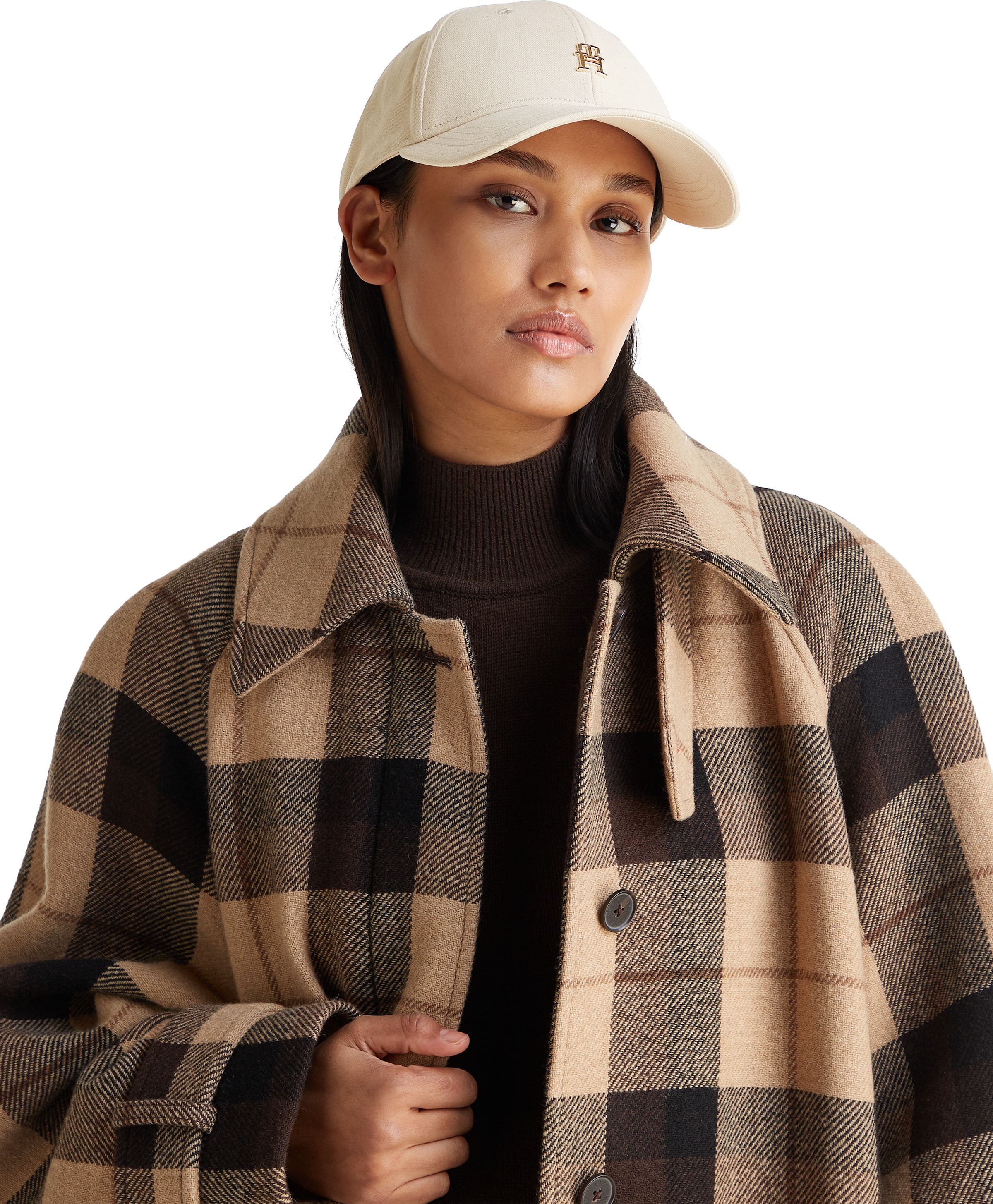 Tommy Hilfiger Baseball Cap »ELEVATED CHIC CAP«, Mit festem Schirm