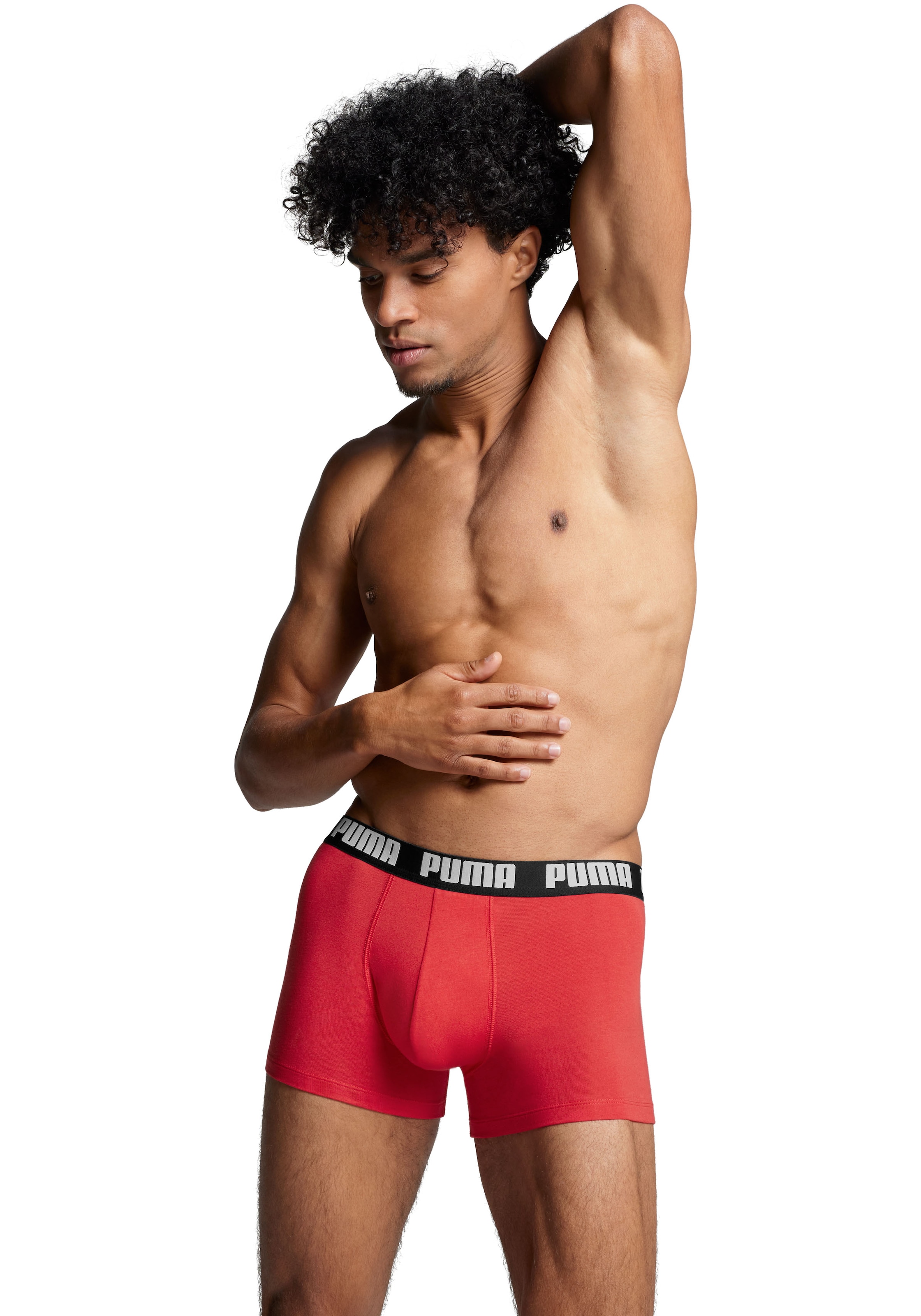 PUMA Boxershorts »PUMA MEN EVERYDAY BOXER 6P ECOM«, (6er Pack), Elastischer Logobund, Stretchmaterial, ohne Eingriff