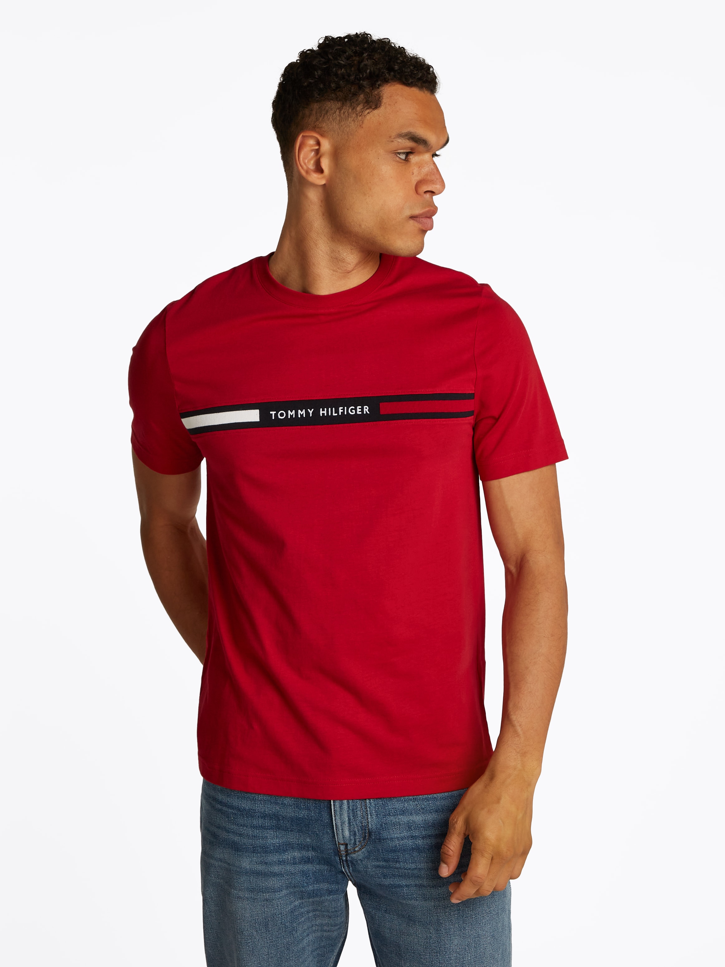 Tommy Hilfiger T-Shirt »HILFIGER CHEST INSERT TEE«