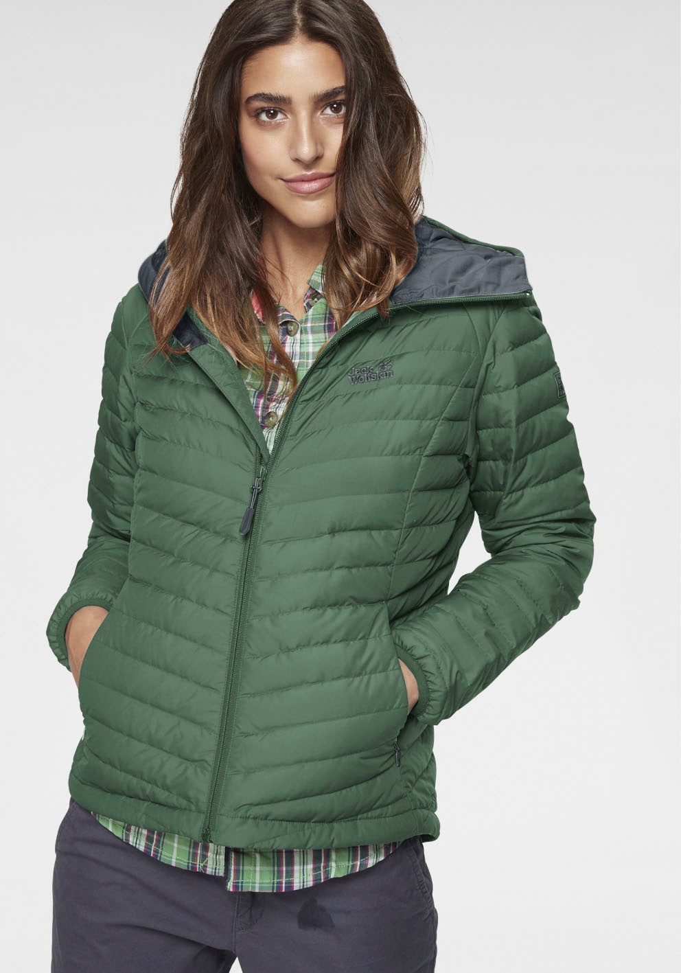 Jack Wolfskin Daunenjacke »STANLEY« mit Kapuze Winddicht, atmungsaktiv, Übergangsjacke