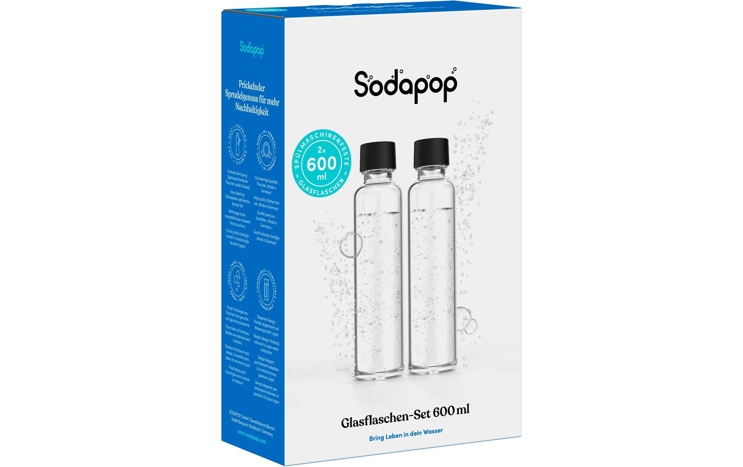 Trinkflasche »Sodapop Logan 0.6 l, 2 Stück«