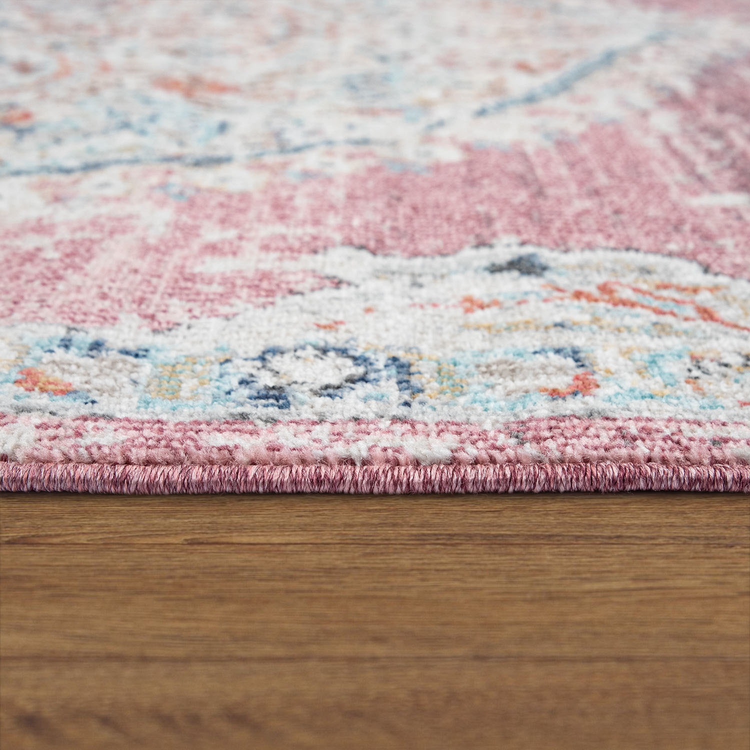 Paco Home Teppich »Torres 271«, rund, 8 mm Höhe, Kurzflor, Orient-Optik, Vintage Design, In- und Outdoor geeignet