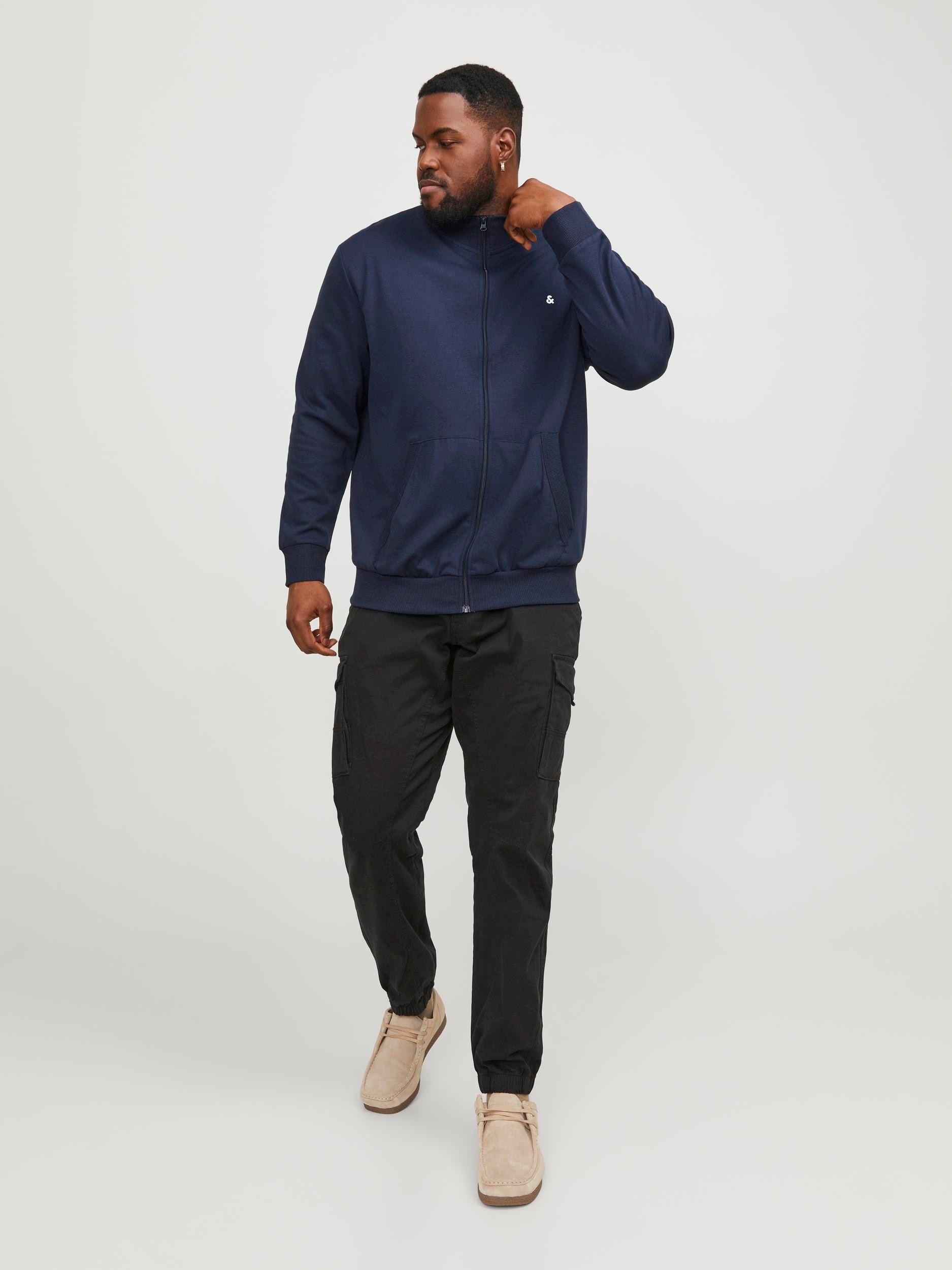 Jack & Jones PlusSize Sweatshirt »JJEPAULOS SWEAT ZIP NOOS PLS«