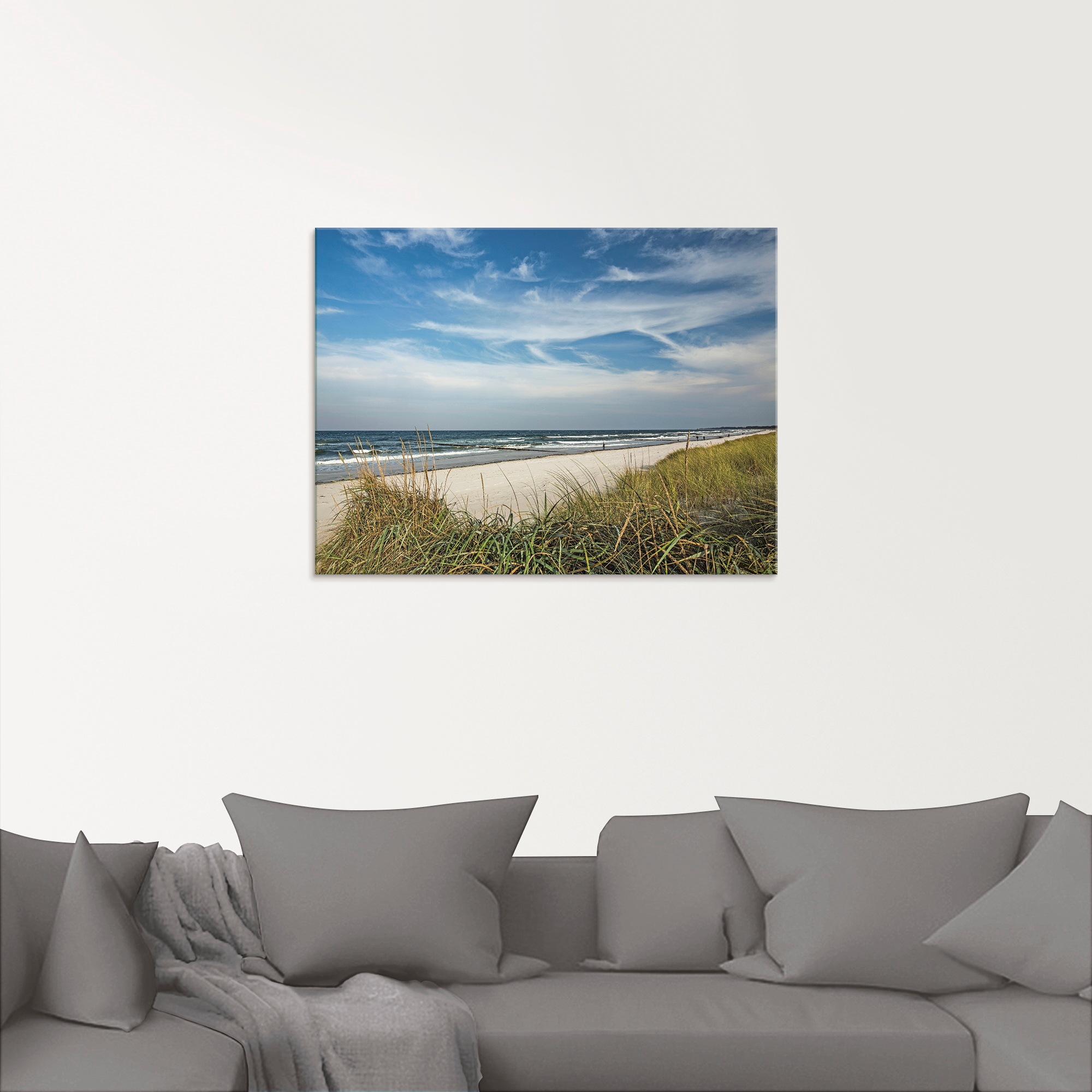 Artland Glasbild »Urlaubsfeeling Strand«, Strand, (1 St.), in verschiedenen Grössen