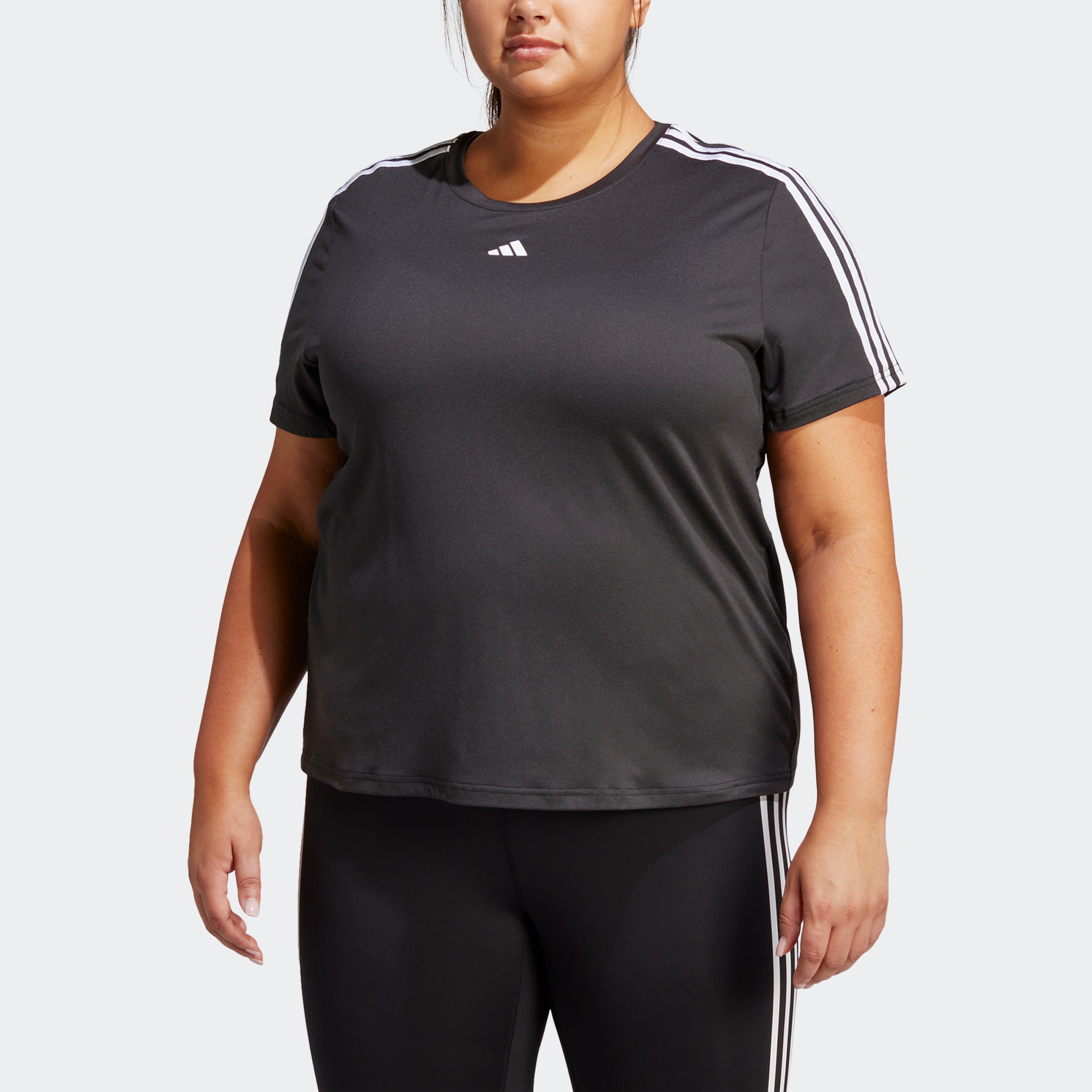 adidas Performance T-Shirt »AEROREADY TRAIN ESSENTIALS 3-STREIFEN – GROSSE GRÖSSEN«