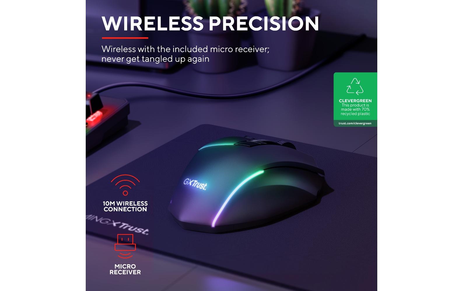 Trust Gaming-Maus »GXT 131 RANOO«, kabellos