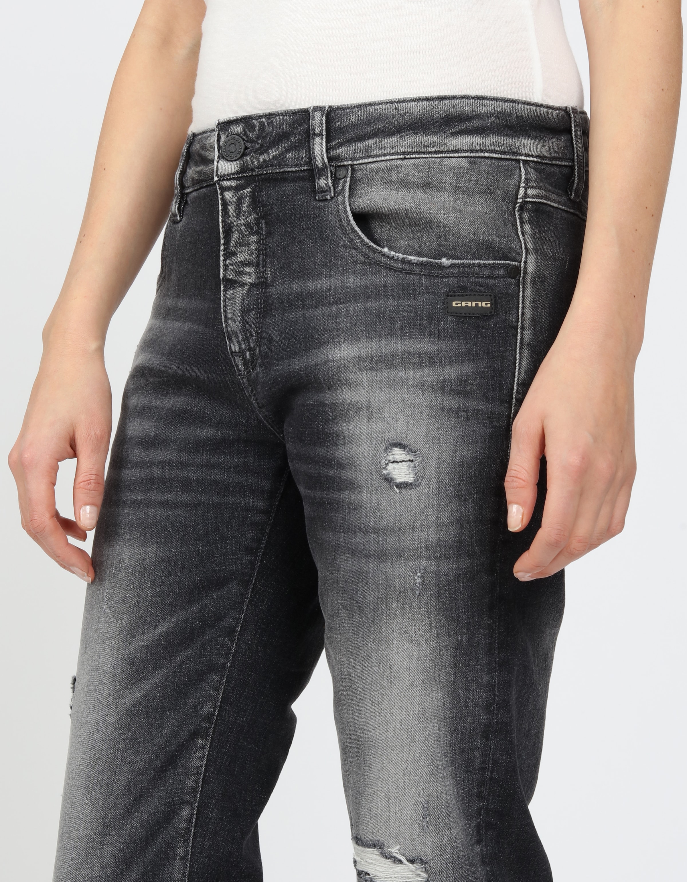 GANG Boyfriend-Jeans »94NADIA«, 5-Pocket Style mit Reissverschluss und Knopf