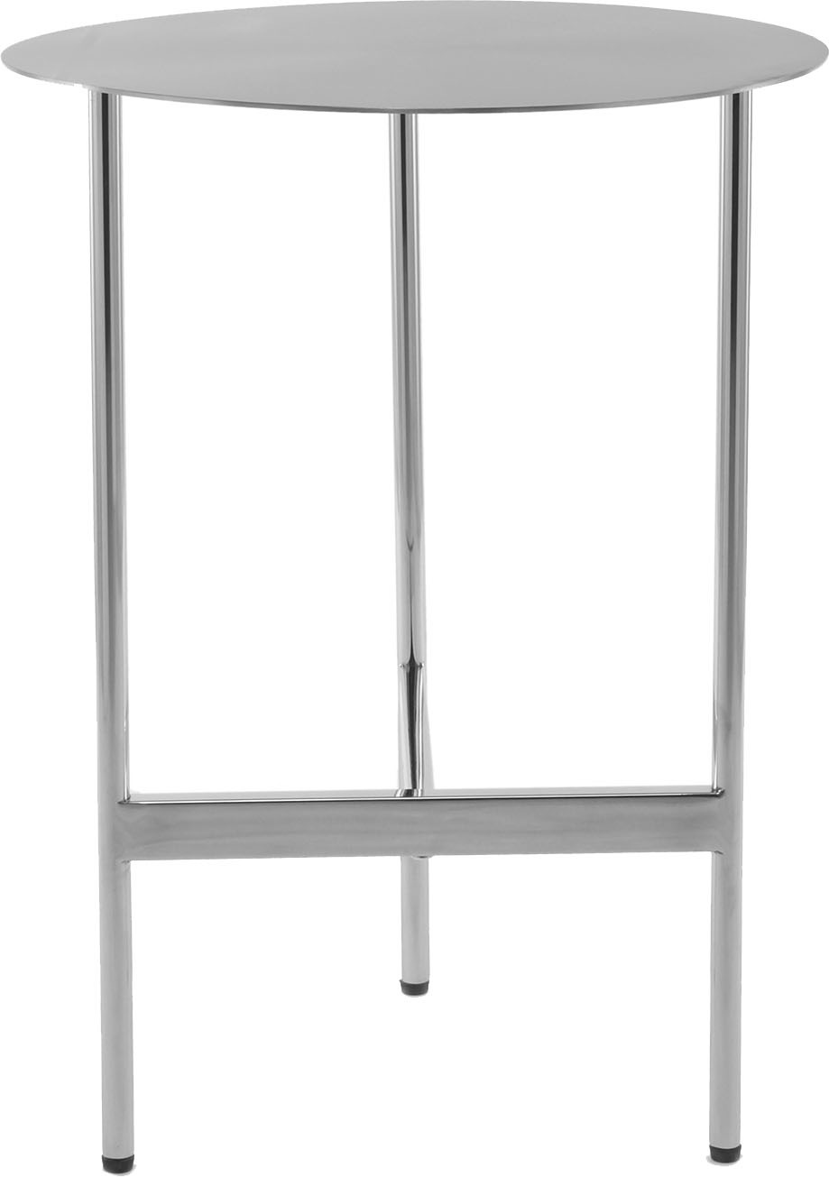 Kayoom Beistelltisch "Pero 125, Minimalistisches Design, Passt zu jedem Einrichtungsstil" 1 Stk. tlg. Gestelldesign aus Edelstahl, runde Ablagefläche, minimalistisch
