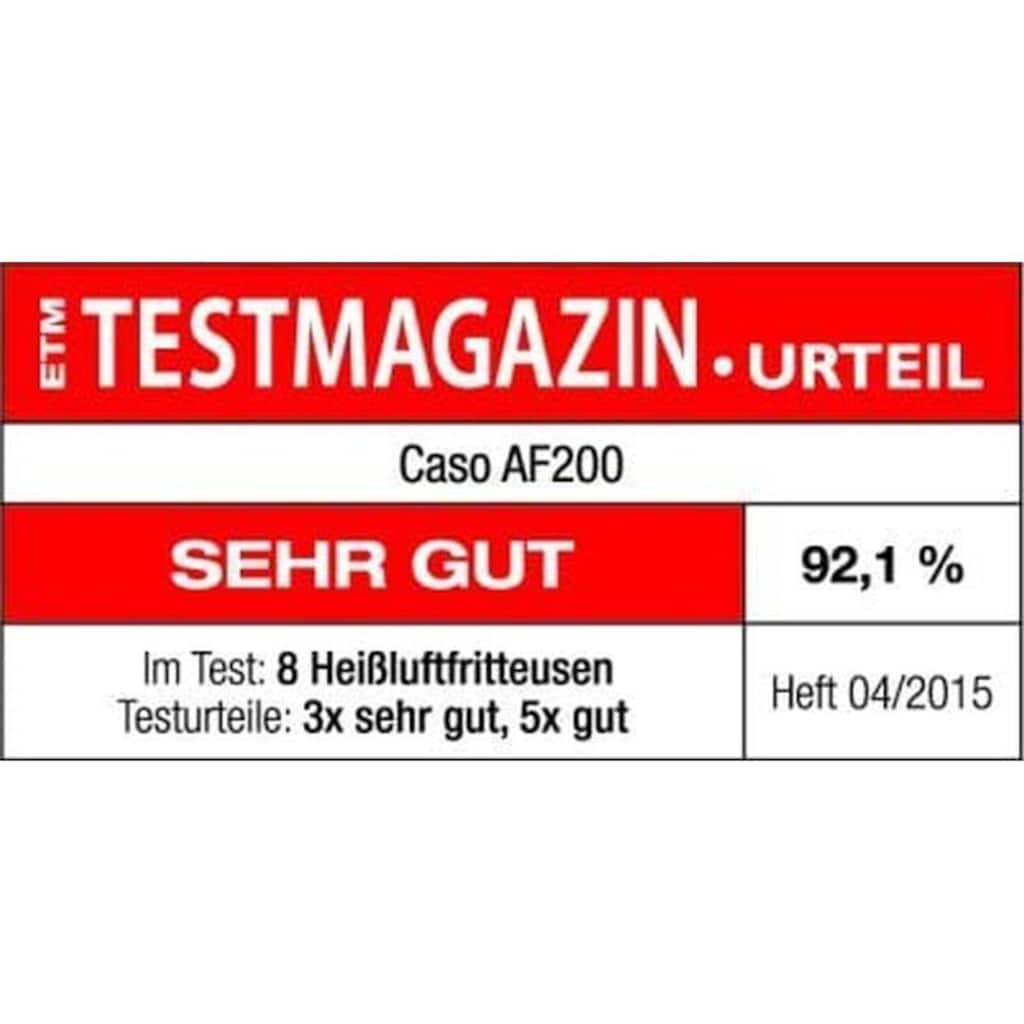 Caso Heissluftfritteuse »AF 200, 2.5 kg«, 2000 W, Fassungsvermögen 2,5 l