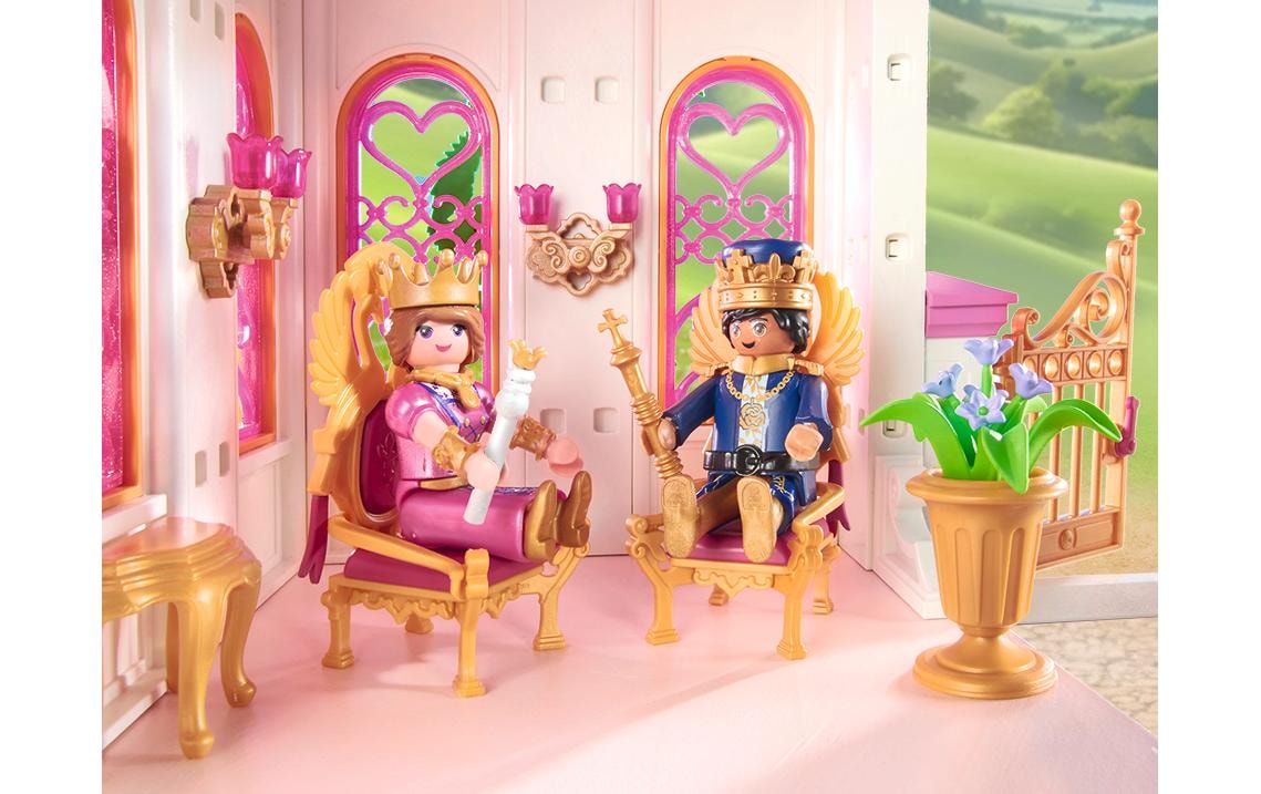Playmobil® Spielbausteine »Princess Magic Prinzessinnenschloss mit Königspaar 71845«, (422 St.)