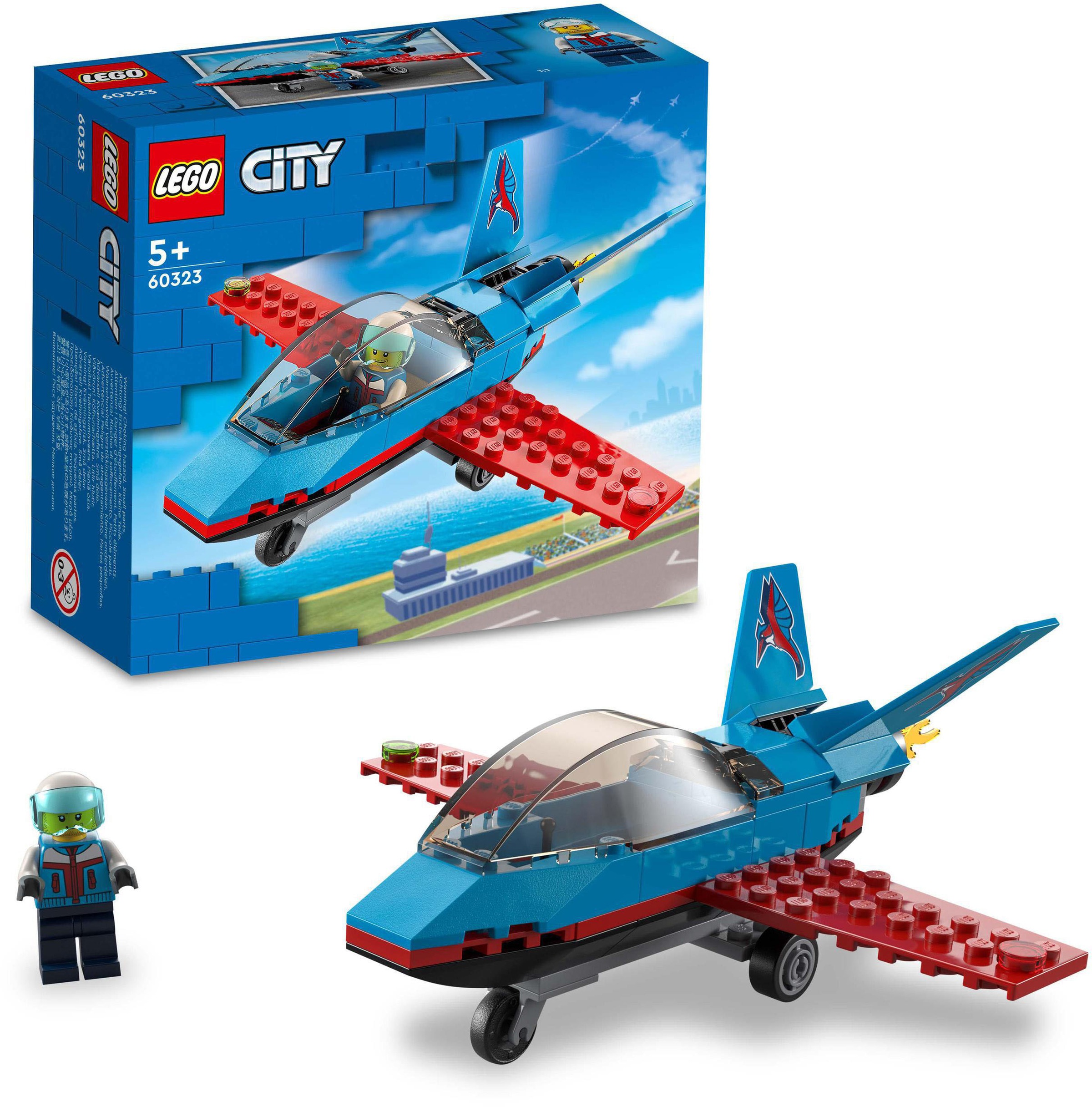 LEGO® Konstruktionsspielsteine »Stuntflugzeug (60323), LEGO® City«, (59 St.) kaufen