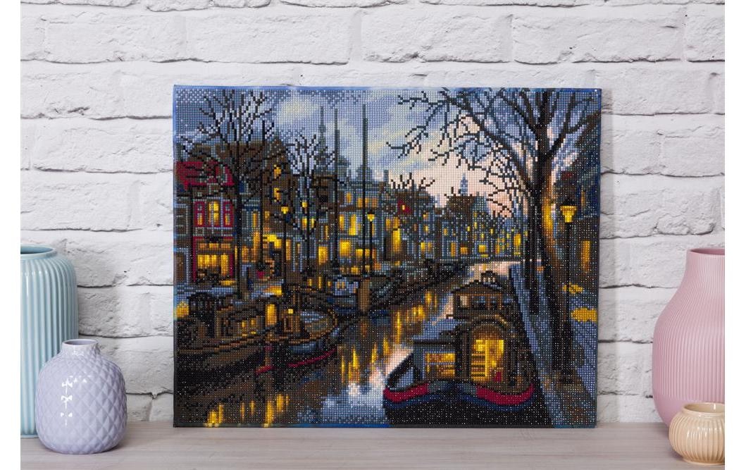 Kreativset »CRAFT Buddy Crystal Art Kit Kanal Leben 40 x 50 cm«
