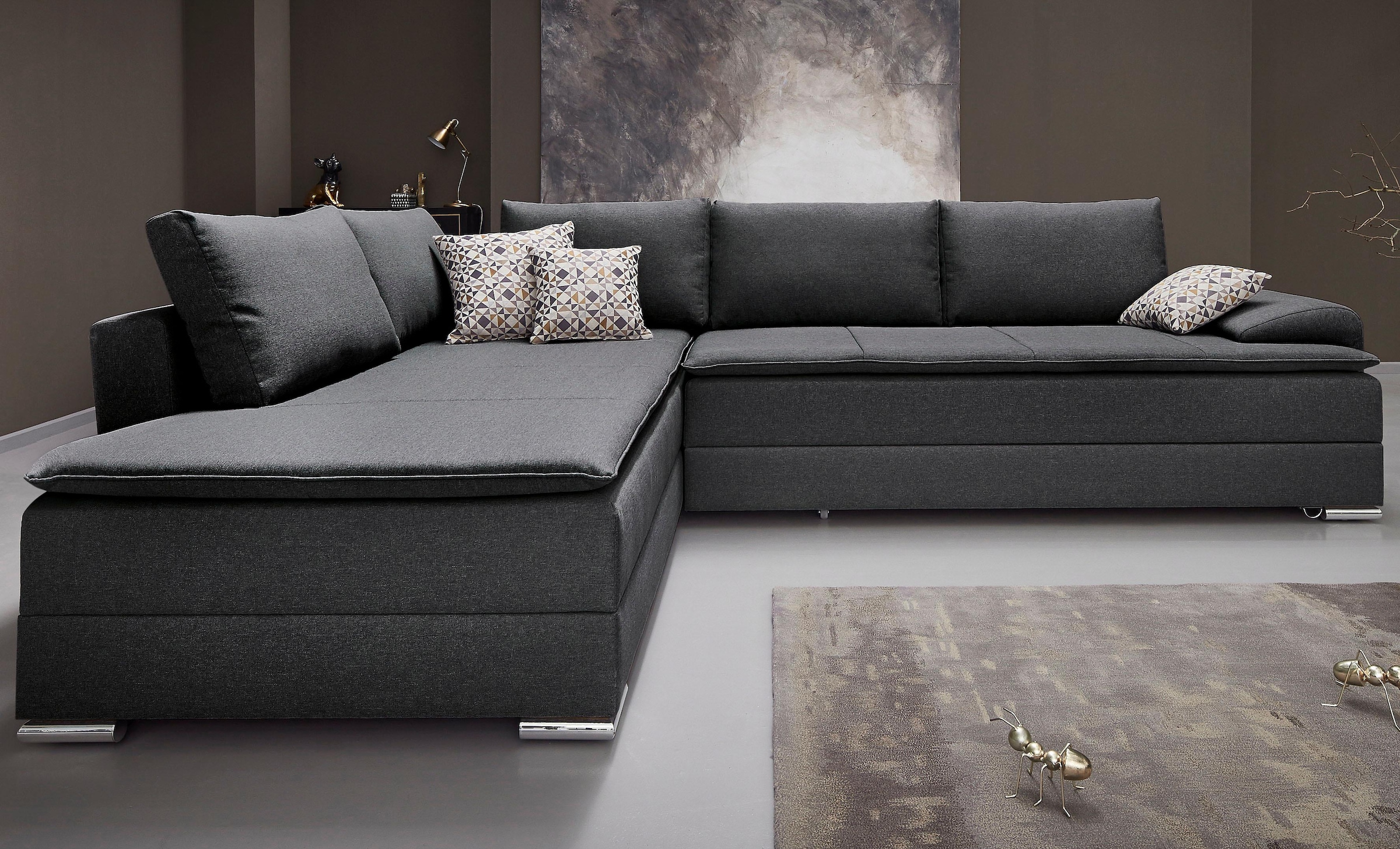 Big-Sofa-Style, mit Jockenhöfer online bestellen Zierkissen im Gruppe Jelmoli-Versand bzw. Ecksofa »Salerno«, und Rückenteilverstellung | Kopf-