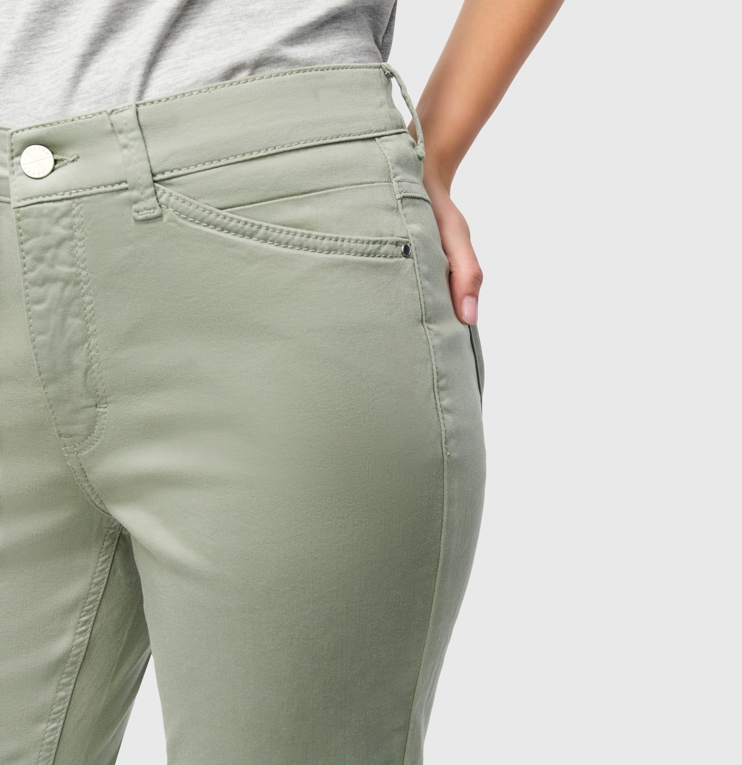 MAC 7/8-Jeans »Dream Chic«, verkürzte Form mit Reissverschluss