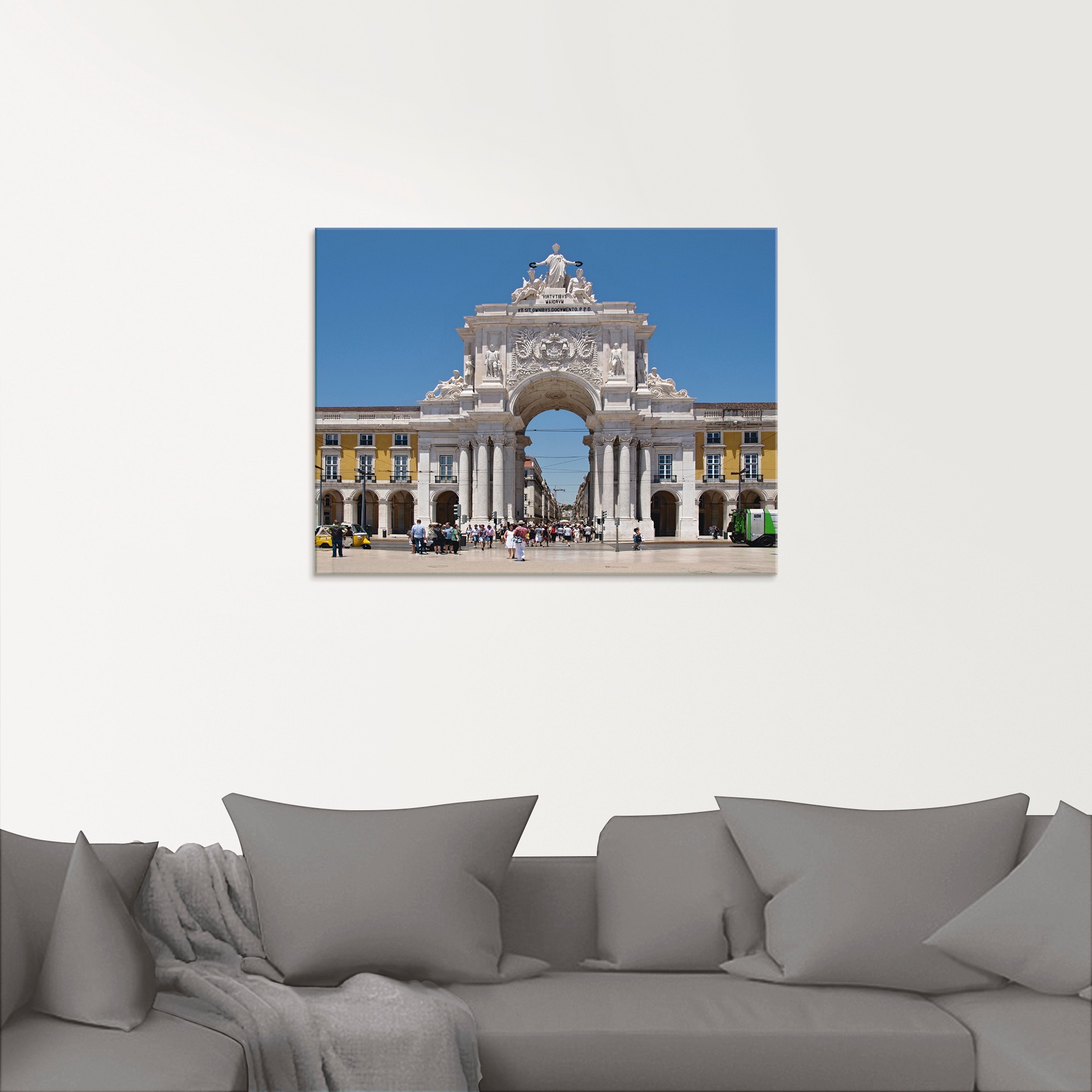 Artland Glasbild »Arco rua Augusta Lissabon«, Gebäude, (1 St.), in verschiedenen Grössen