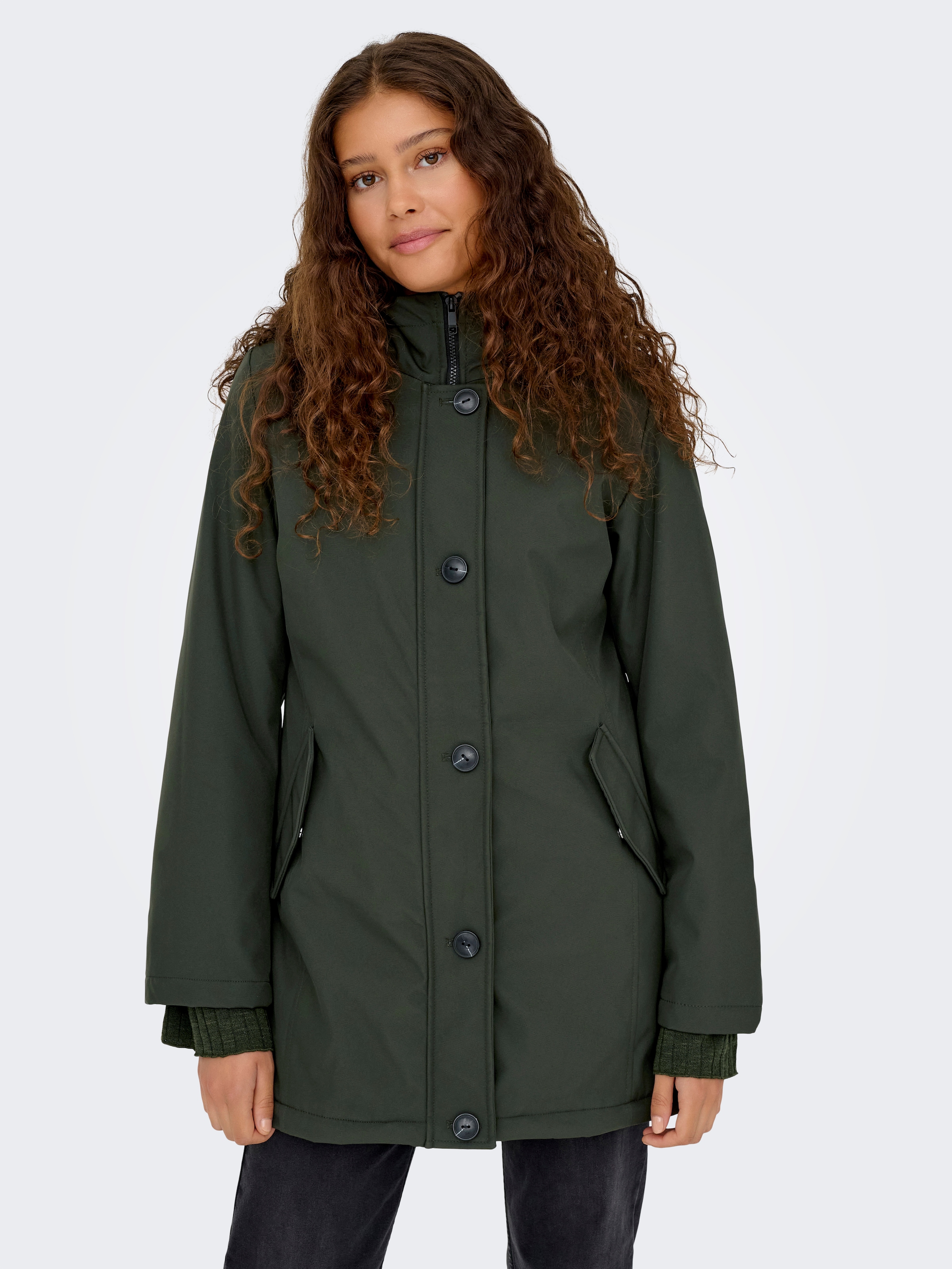 ONLY Parka »ONLOLIVIA LIFE PARKA COAT CS OTW« mit Kapuze
