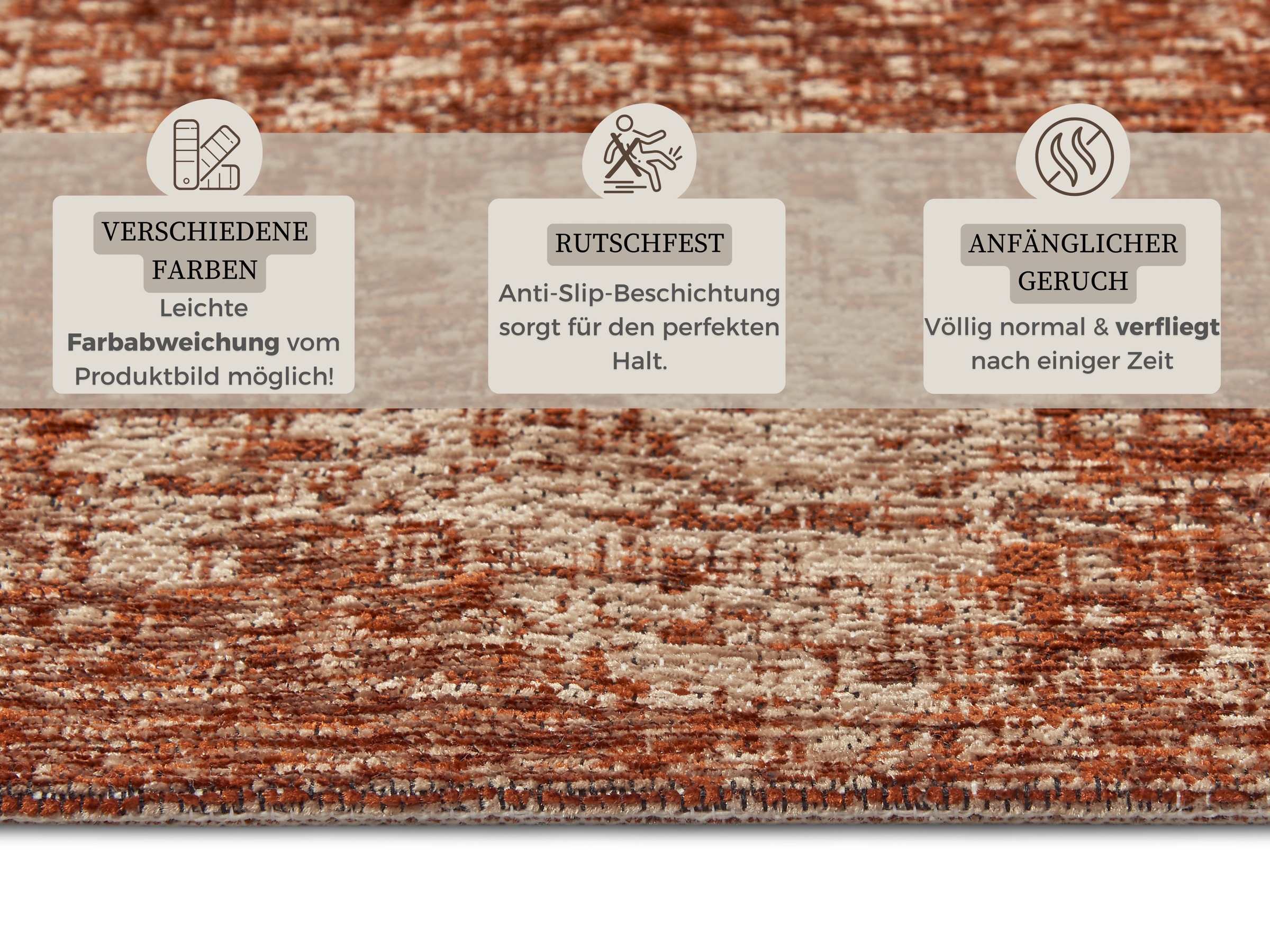 HANSE Home Teppich »Kulo«, rechteckig, 3 mm Höhe, strapazierfähig, pflegeleicht, robust, Anti-Slip, Wohnzimmer