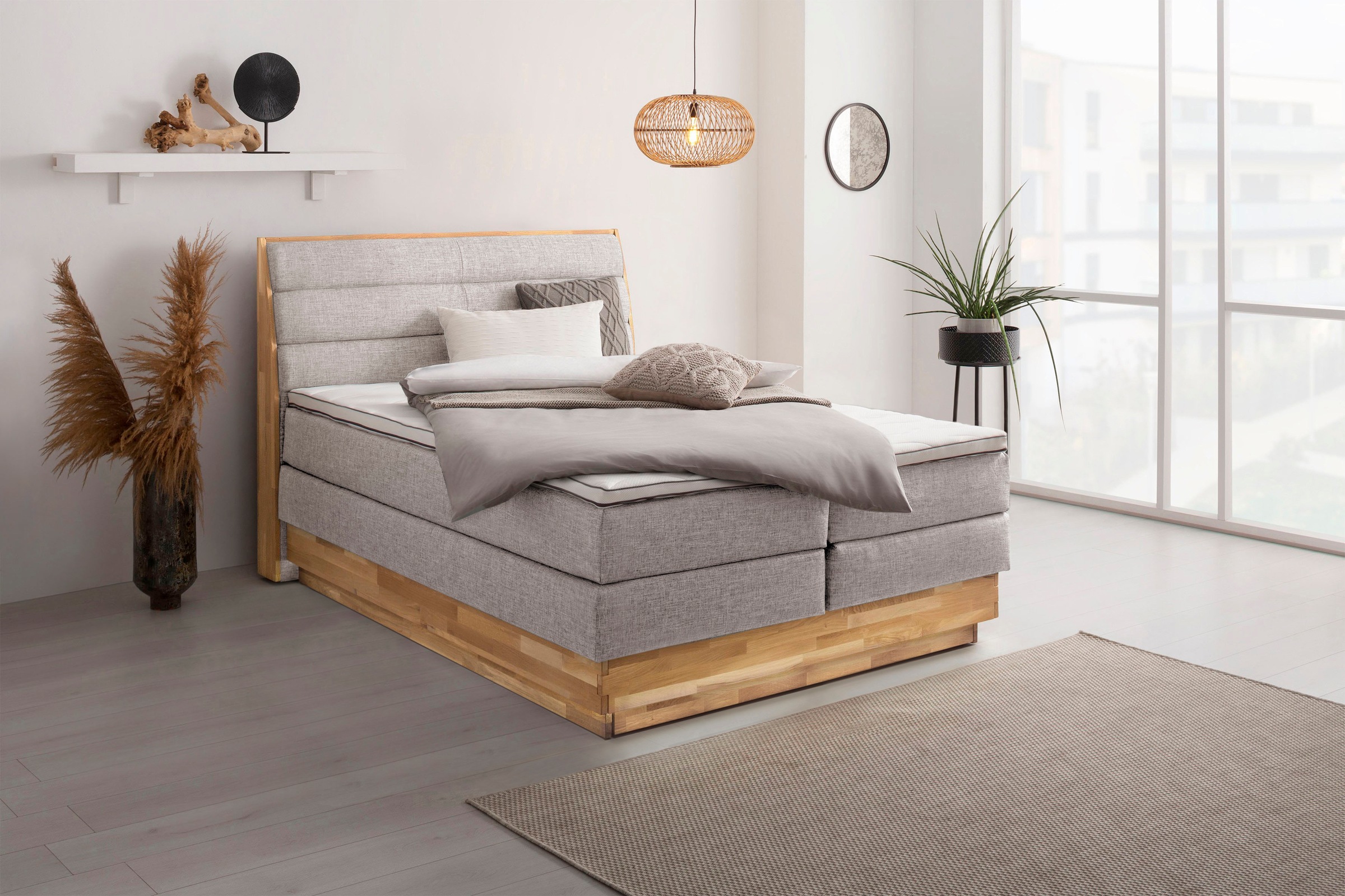 GOODproduct Boxspringbett »Jenna«, ohne LED-Beleuchtung, mit zertifizierten,... kaufen