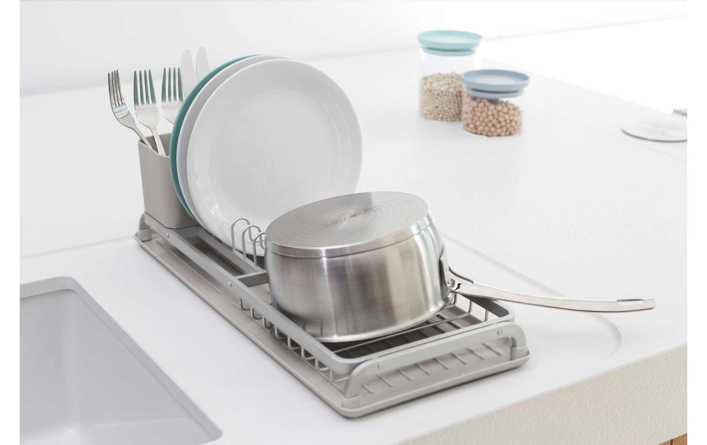 Brabantia Geschirrständer »Compact mid grey«