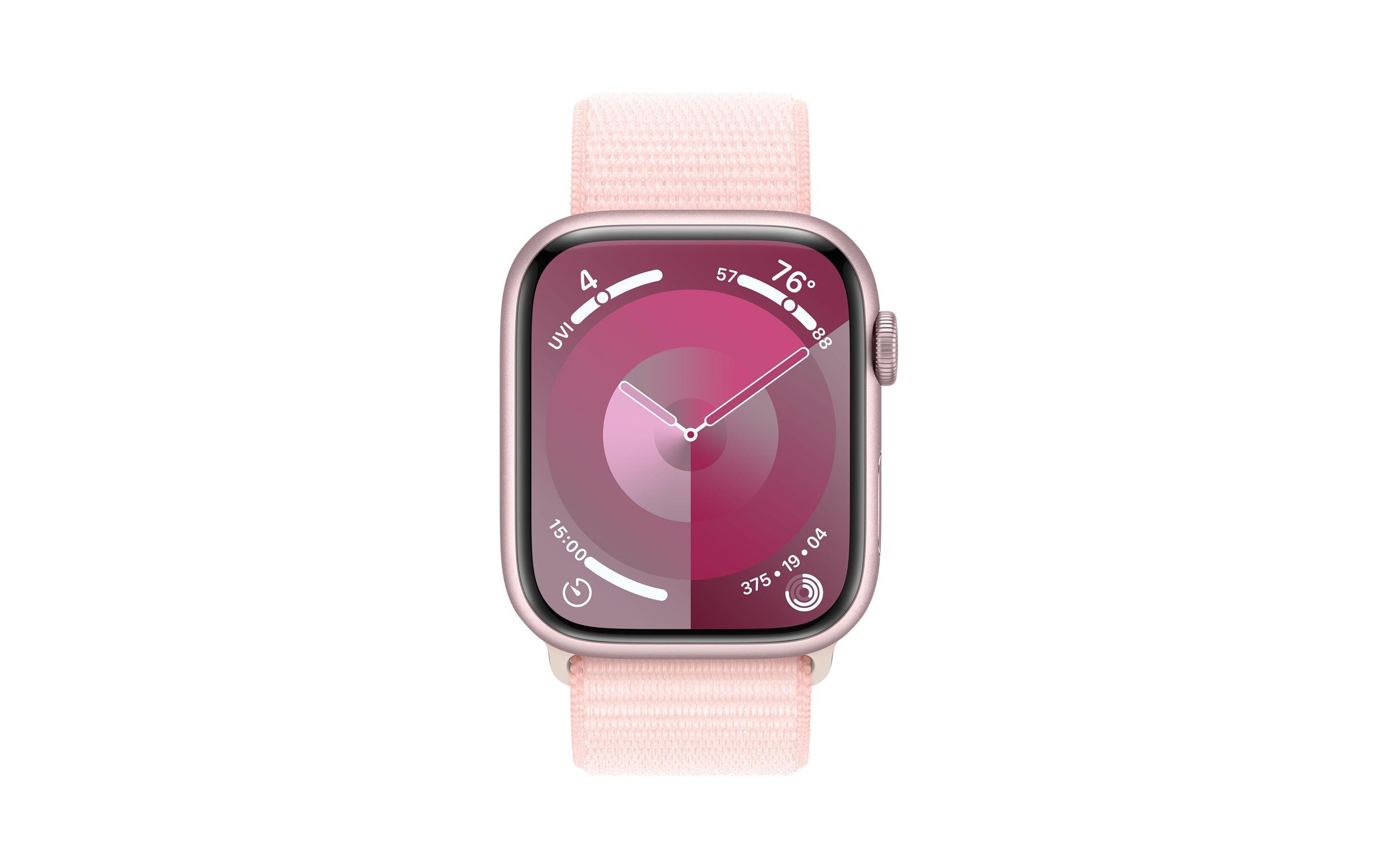 Apple Smartwatch »Series 9, GPS, Aluminium-Gehäuse mit Sport Loop Armband«, Watch OS 10, 64 GB,)