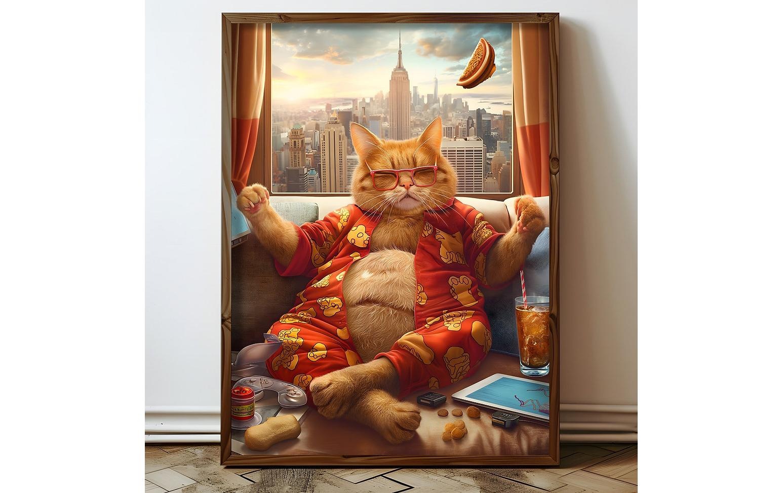 Wandbild »Wallxpert Katze«, Katze