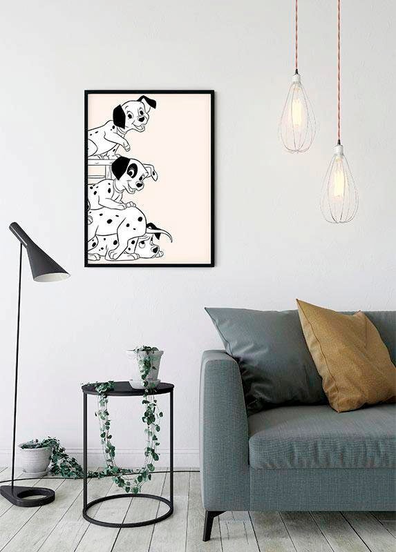 Komar Poster »101 Dalmatiner Playing«, Disney, (1 St.), Kinderzimmer, Schlafzimmer, Wohnzimmer