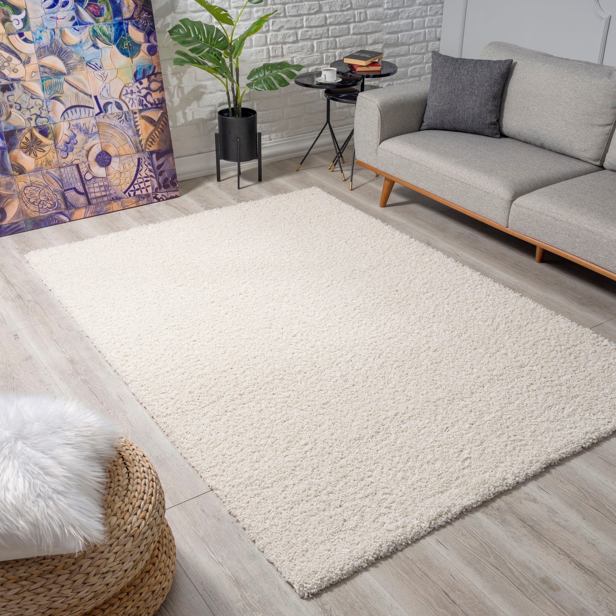 Sanat Hochflor-Teppich »LOCA«, rechteckig, Wohnzimmer, Langflor, Shaggy, Schlafzimmer