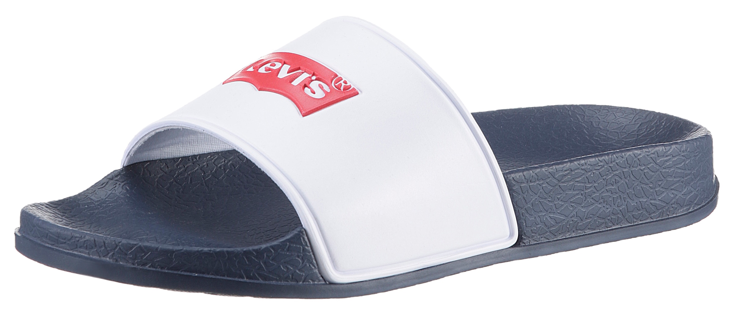 Levi's® Kids Badepantolette »Levi´s POOL«, Sommerschuh, Badeschuh, Poolslides mit auffälligem Markenlogo