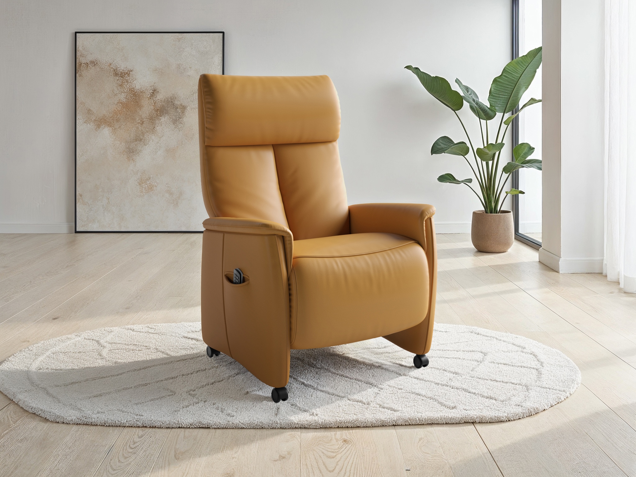 sit&more TV-Sessel "Cremona Comfort Plus, Leder" bis 200 Kg belastbar, mit Herz-Waage Funktion