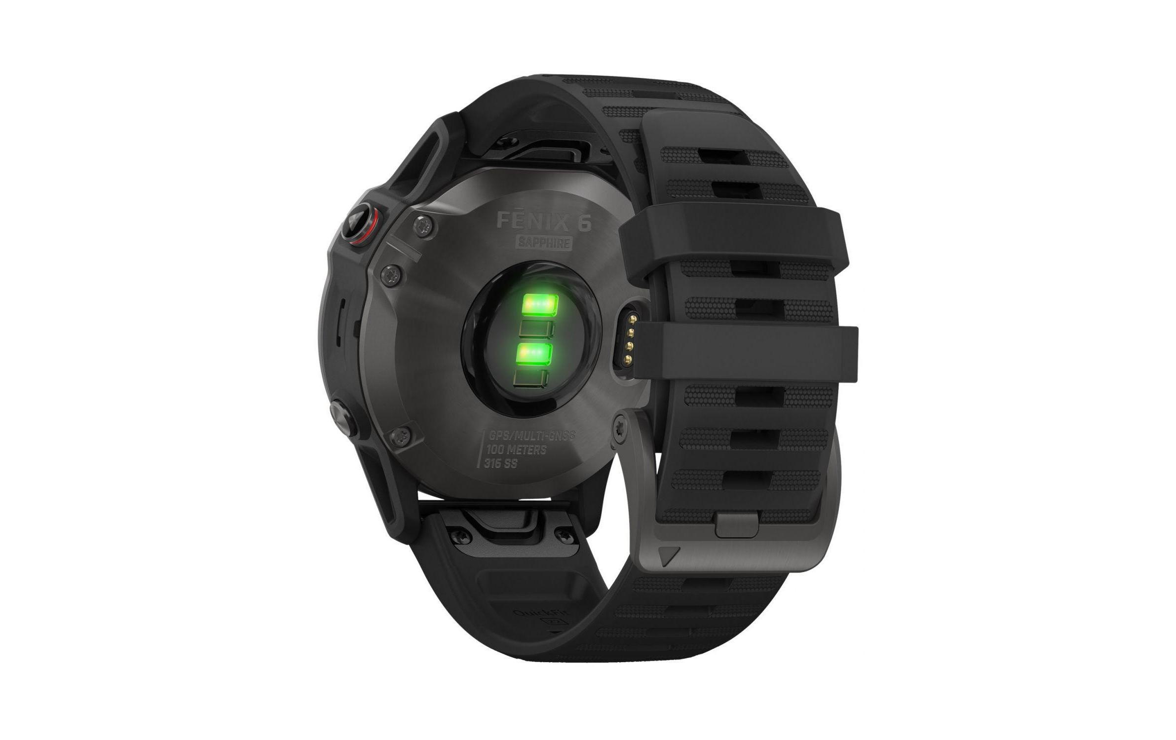 Garmin Fitnessuhr »GPS-Sportuhr fenix 6 Sapphire Schwarz«