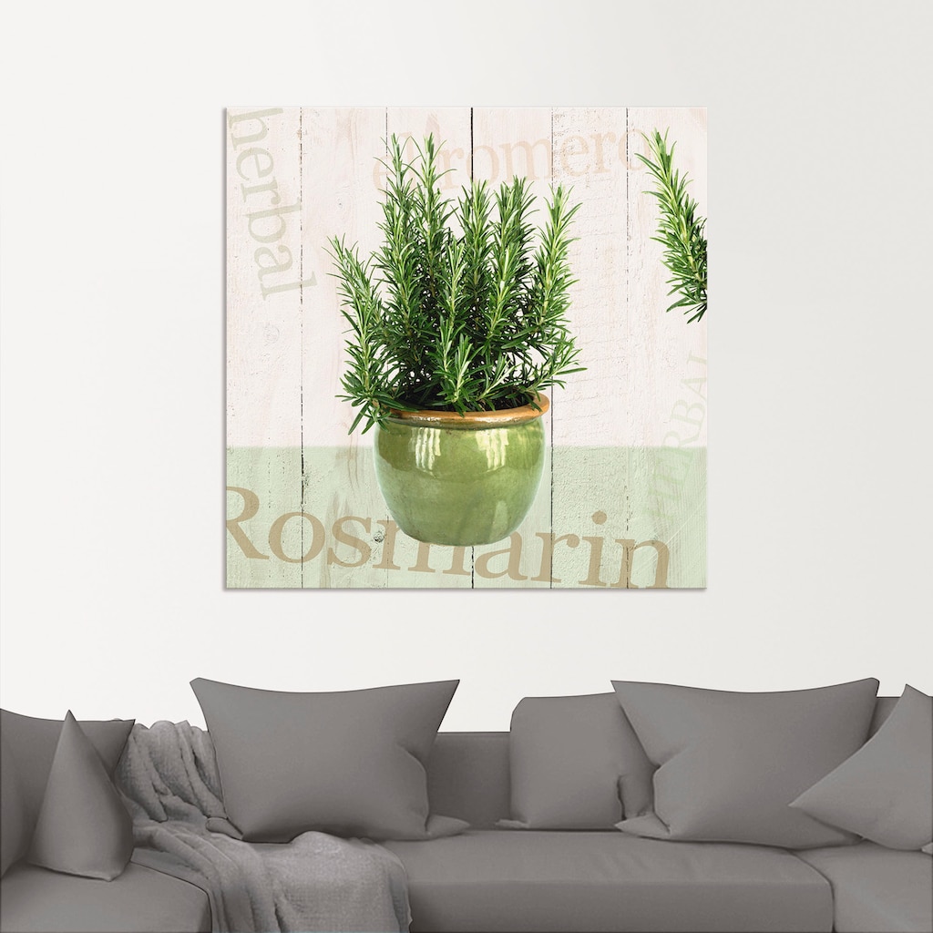 Artland Wandbild »Rosmarin«, Pflanzen, (1 St.)