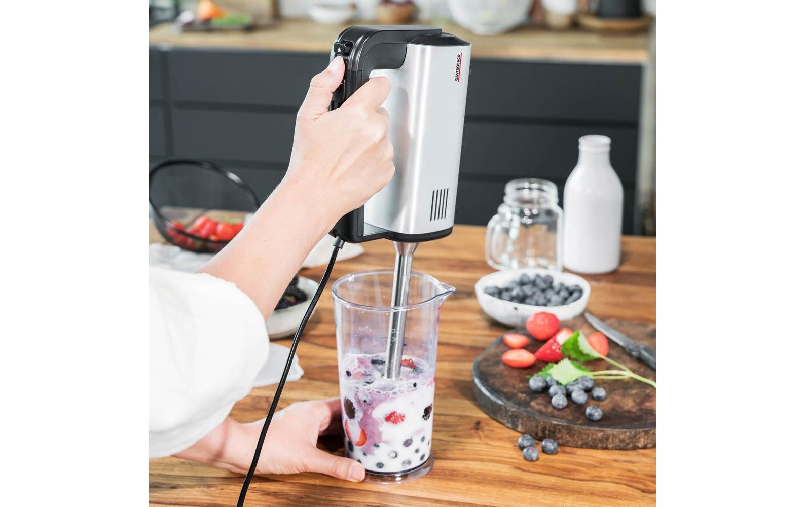 Gastroback Handmixer »Design Pro Silberfarben Schwarz«, 500 W