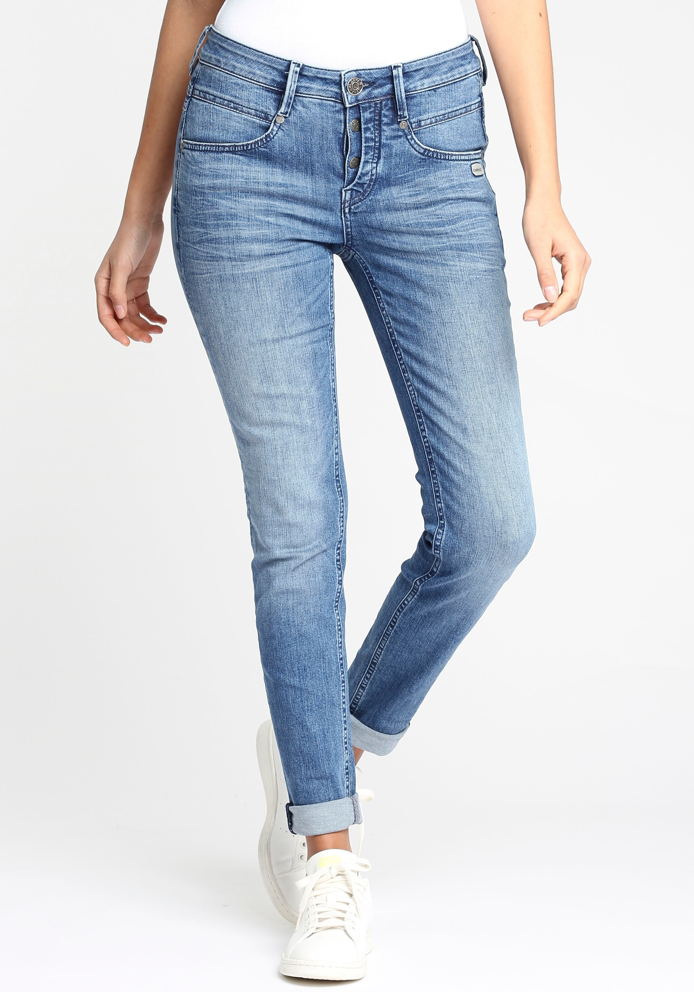 »94Medina«, halb online stylischer Jelmoli-Versand Skinny-fit-Jeans Schweiz offener shoppen bei mit Knopfleiste GANG